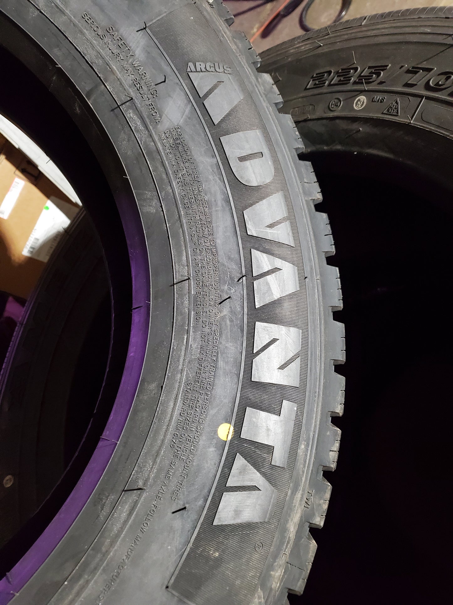 ADVANTA AV758AW BSW LT 225 70 19.5 130/128N 16PLY COMMERCIAL TIRE 1953332196