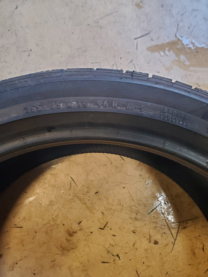2 USED 9/32” CONTINENTAL PROCONTACT GX (AO) P 255 35 19 96H XL TIRE 15573690000