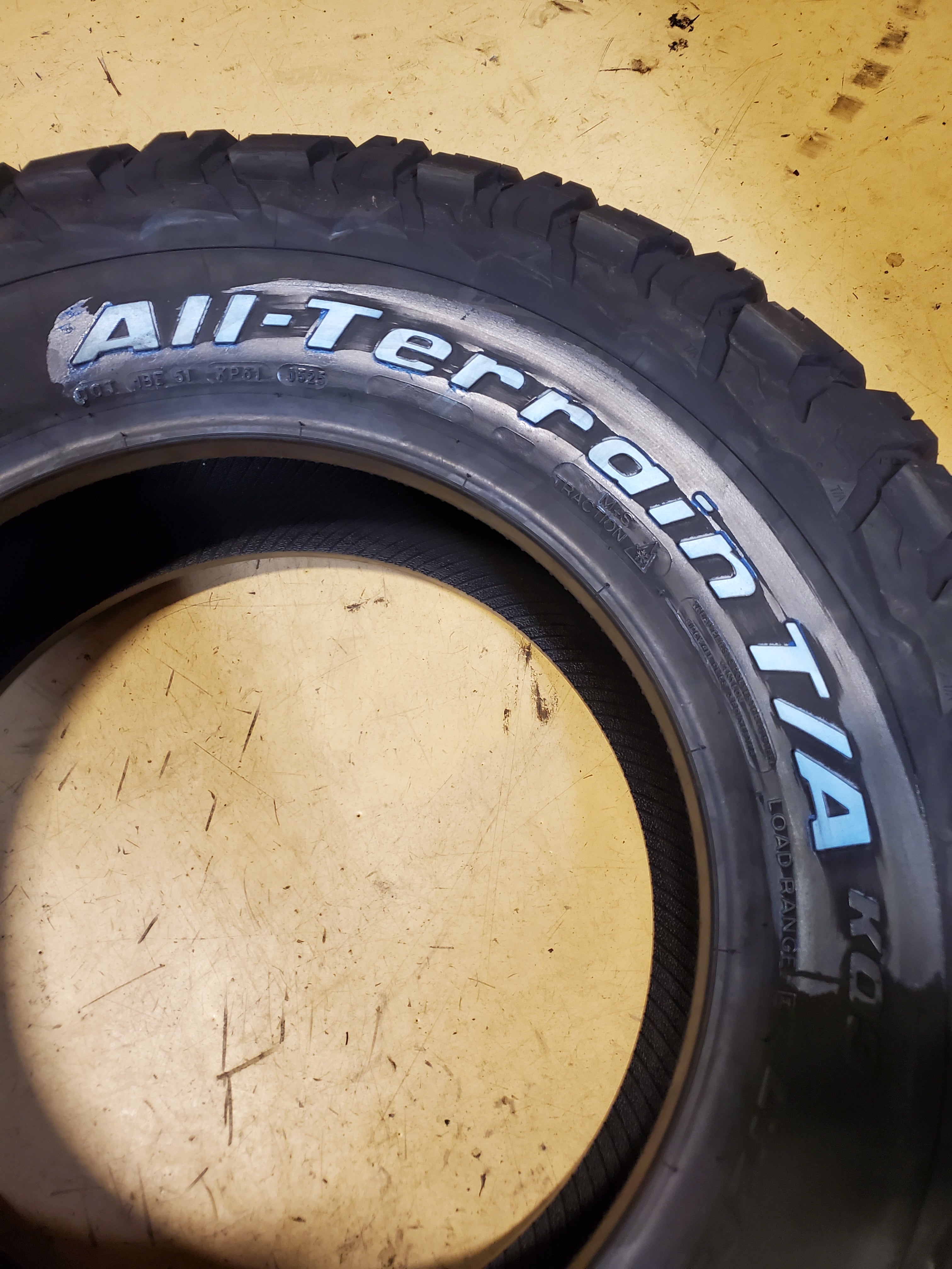 (KSL ONLY) 4 BFGOODRICH ALL-TERRAIN T/A KO3 RWL LT 265 70 18 124/121S 10PLY TIRE 64364