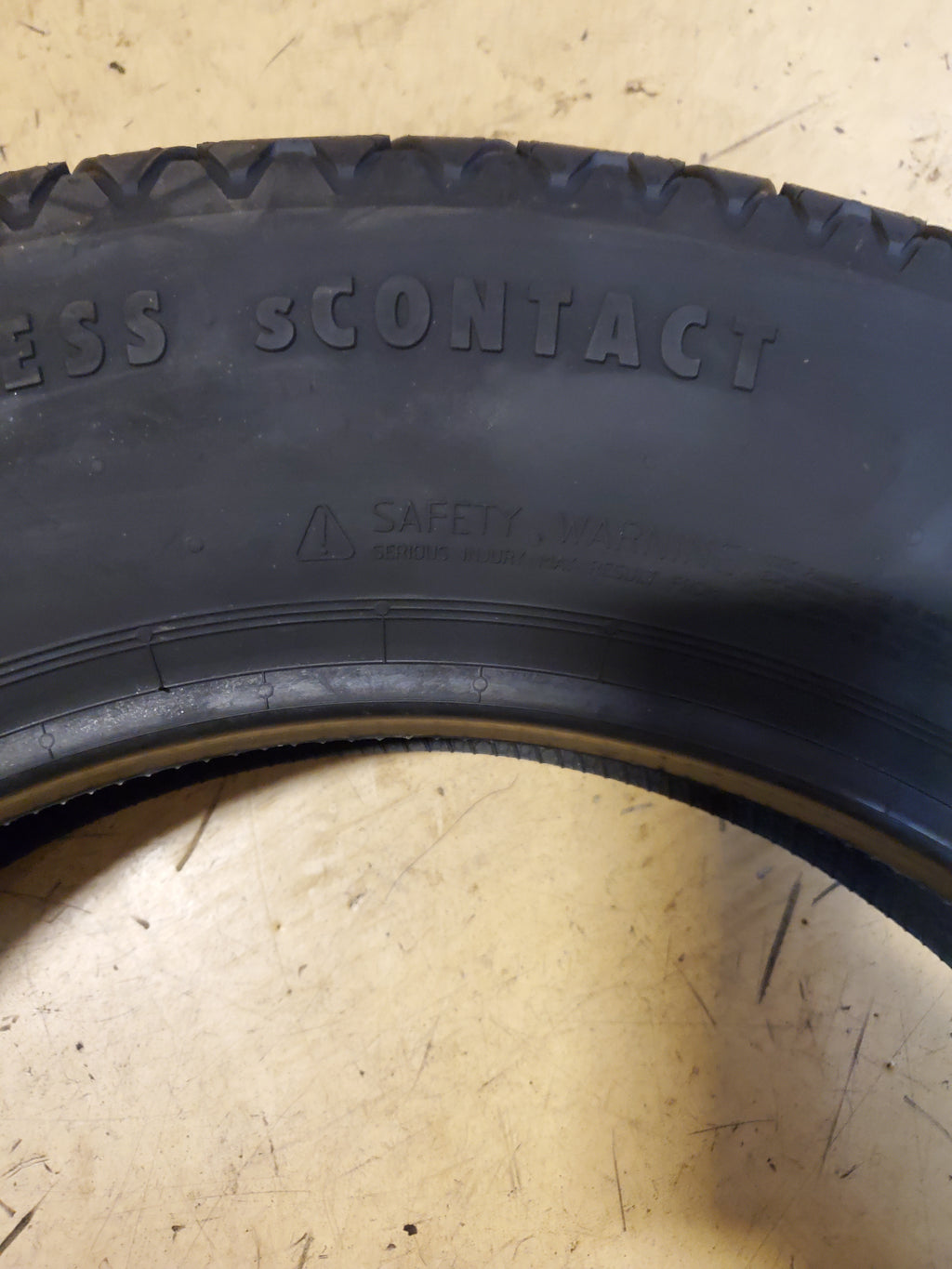 CONTINENTAL SCONTACT BSW T 165 80 17 104M SPARE TIRE 03117230000V