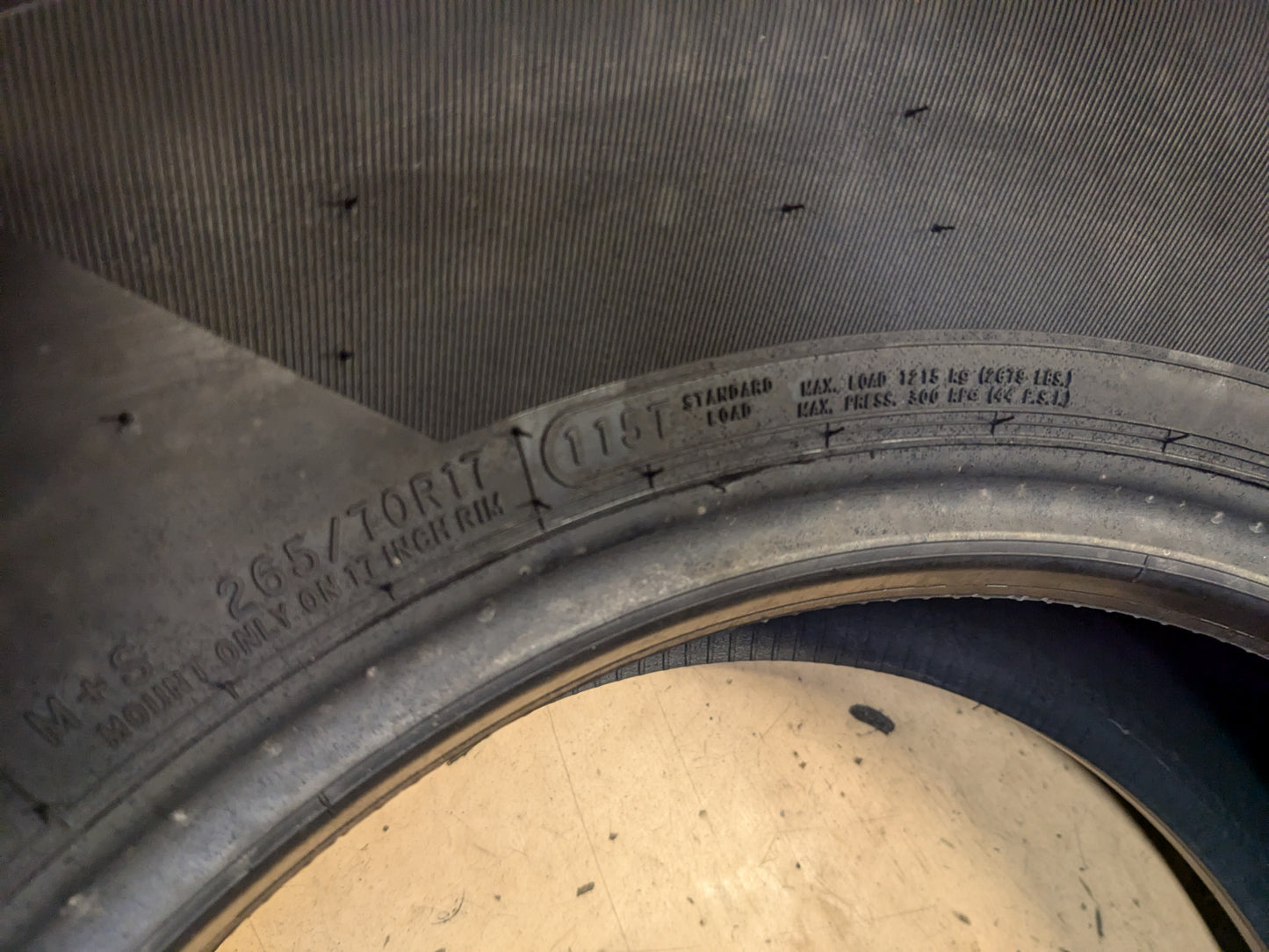 COOPER DISCOVERER RTX2 BSW P 265 70 17 115T SL ALL TERRAIN TIRE 90000081742