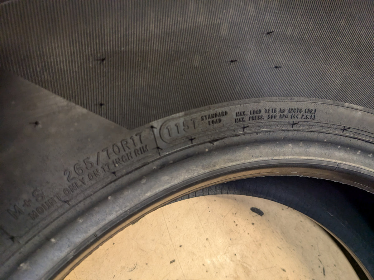 COOPER DISCOVERER RTX2 BSW P 265 70 17 115T SL ALL TERRAIN TIRE 90000081742
