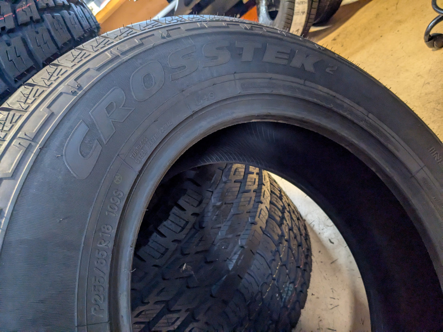 NITTO CROSSTEK 2 BSW P 255 65 18 109S SL ALL SEASON TIRE 452370