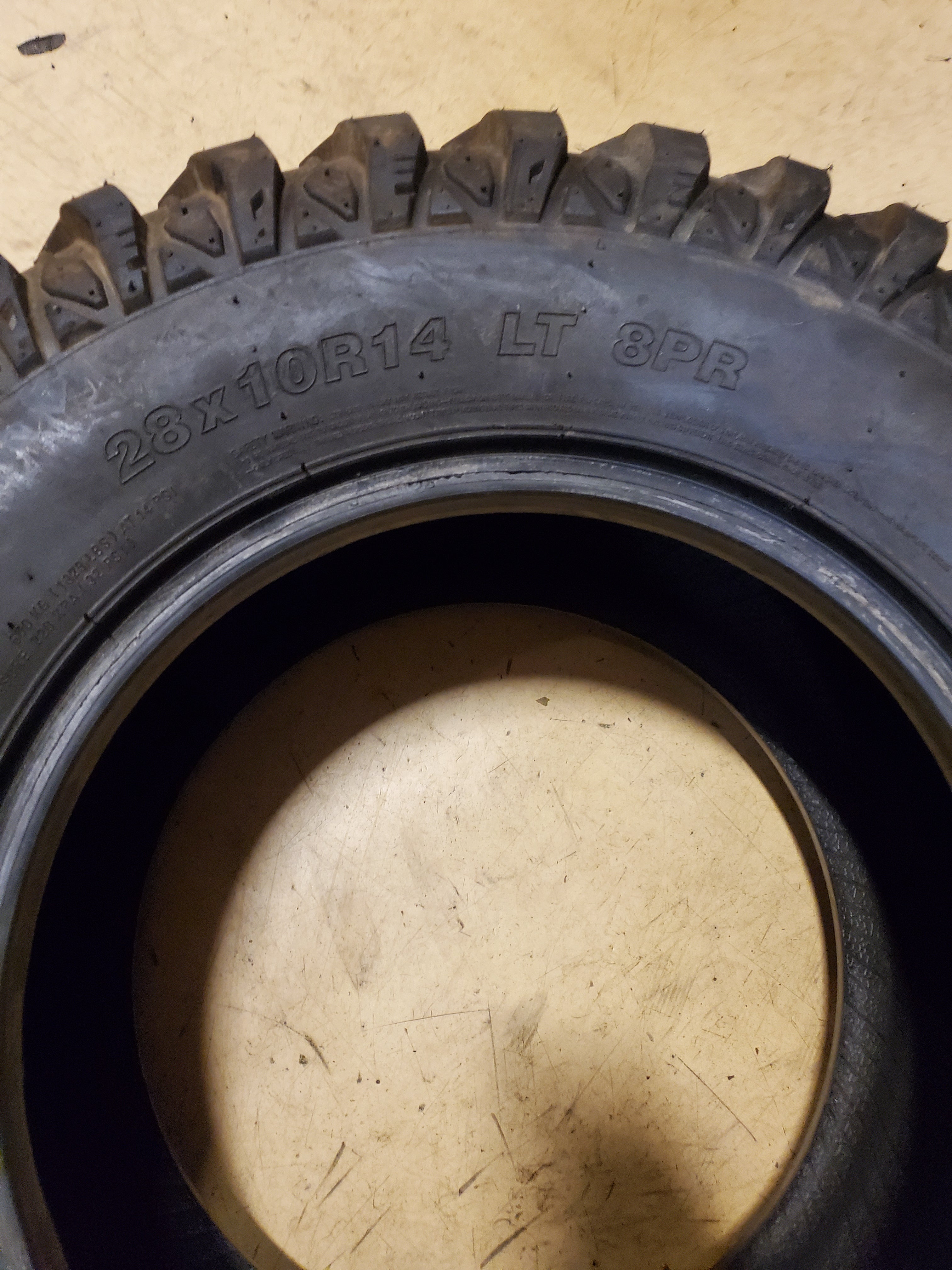 NOS TENSOR REGULATOR ALL TERRAIN BSW 28 10 14 8PLY ATV/UTV TIRE TR281014AT