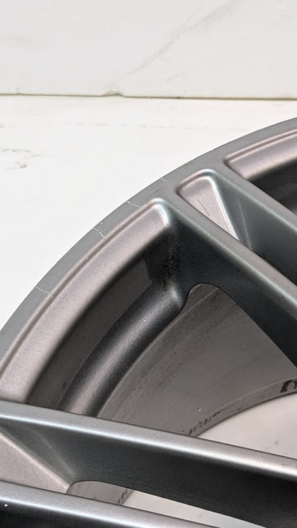 4 USED GENUINE PORSCHE CAYENNE 21X10 ET 60 5LUG SILVER WHEELS 7P5.601.025.H