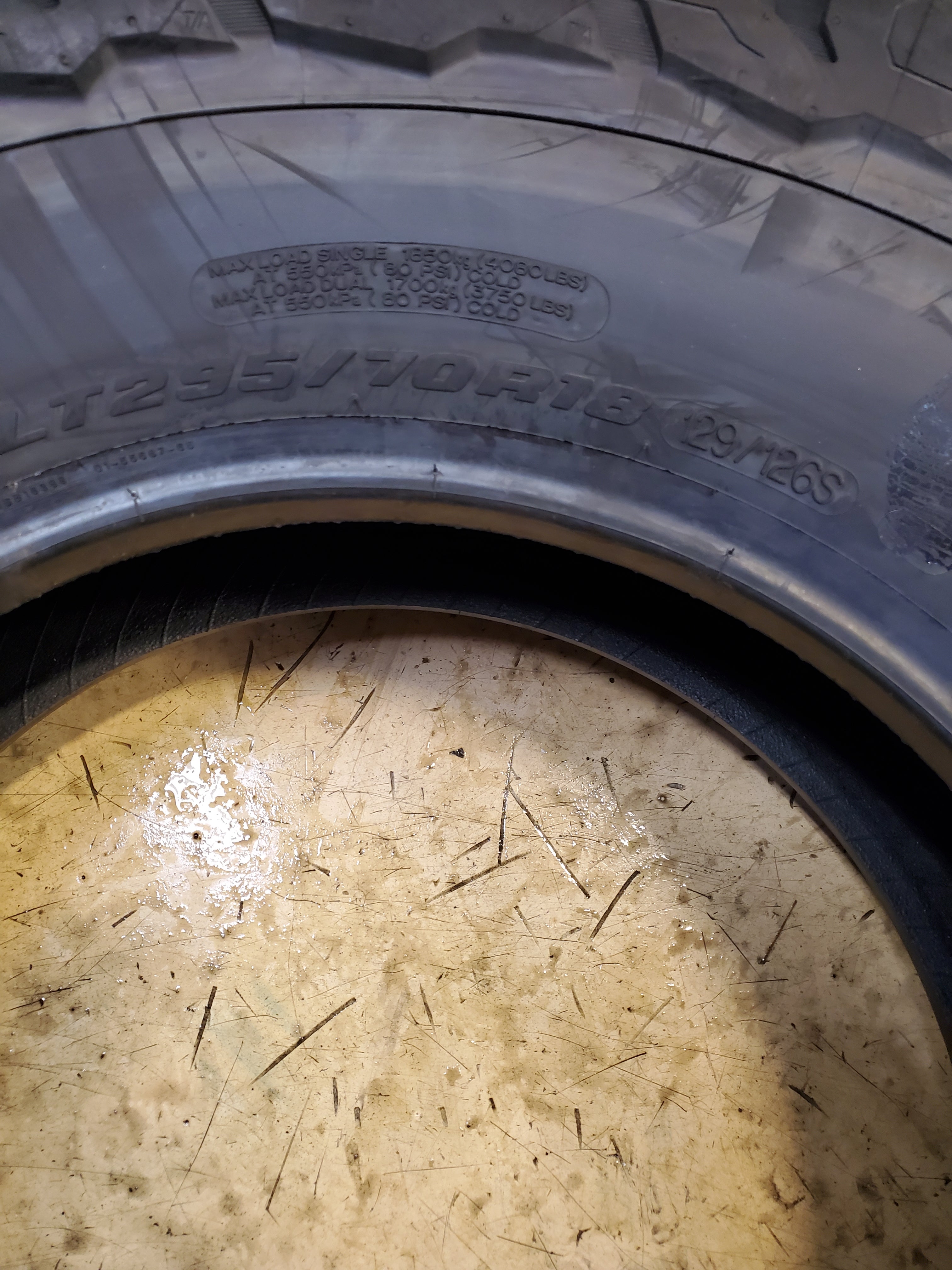 2 BFGOODRICH ALL-TERRAIN T/A KO3 RWL LT 295 70 18 129/126S 10PLY TIRE 33249