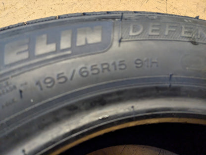 2 MICHELIN DEFENDER T+H BSW P 195 65 15 91H ALL SEASON TIRE 08771