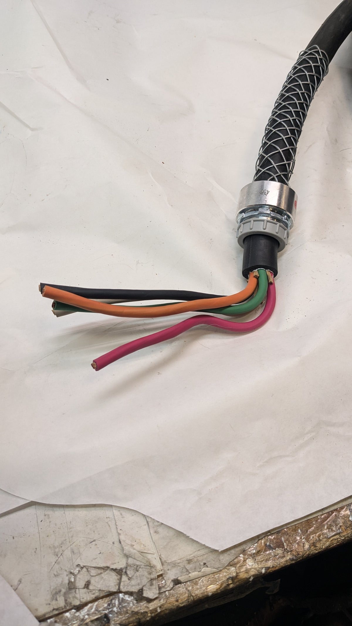 WALTHER FEMALE CONNECTION CABLE 16FT TYPE 369519 60A-7H 30Y277/480AVAC
