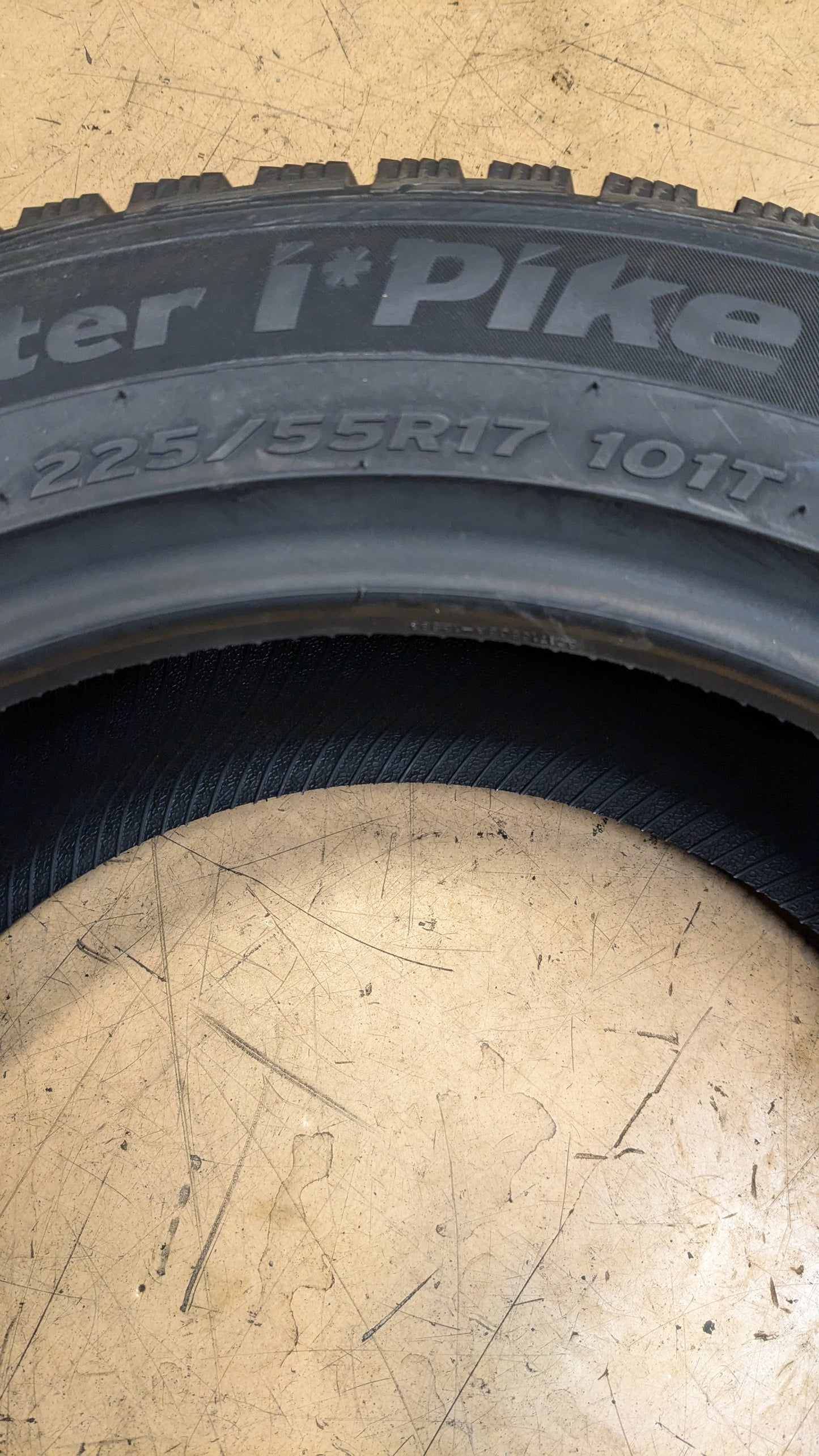 NOS HANKOOK WINTER I PIKE RS BSW P 225 55 17 101T XL WINTER TIRE 1014411