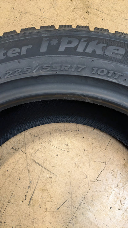 NOS HANKOOK WINTER I PIKE RS BSW P 225 55 17 101T XL WINTER TIRE 1014411