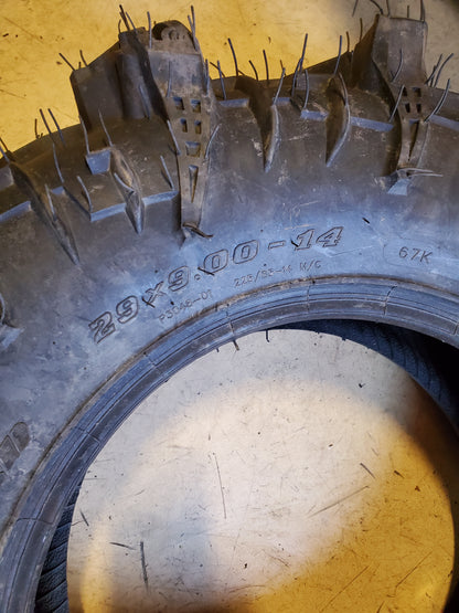 NOS MOOSE AGGRO BSW 29 9 14 8PLY ATV/UTV TIRE 03200923