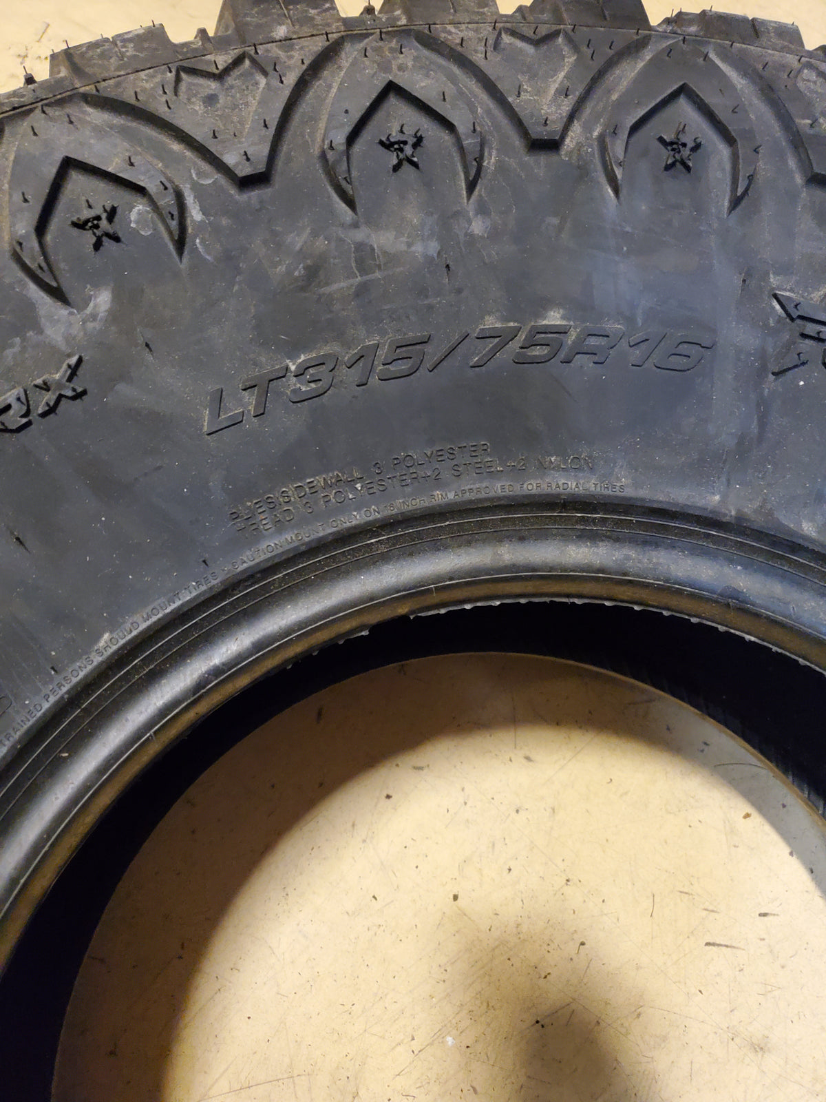 RBP REPULSOR X/T RX LT 315 75 16 127/124Q 10PLY RUGGED TIRE RBPSTXT1675030