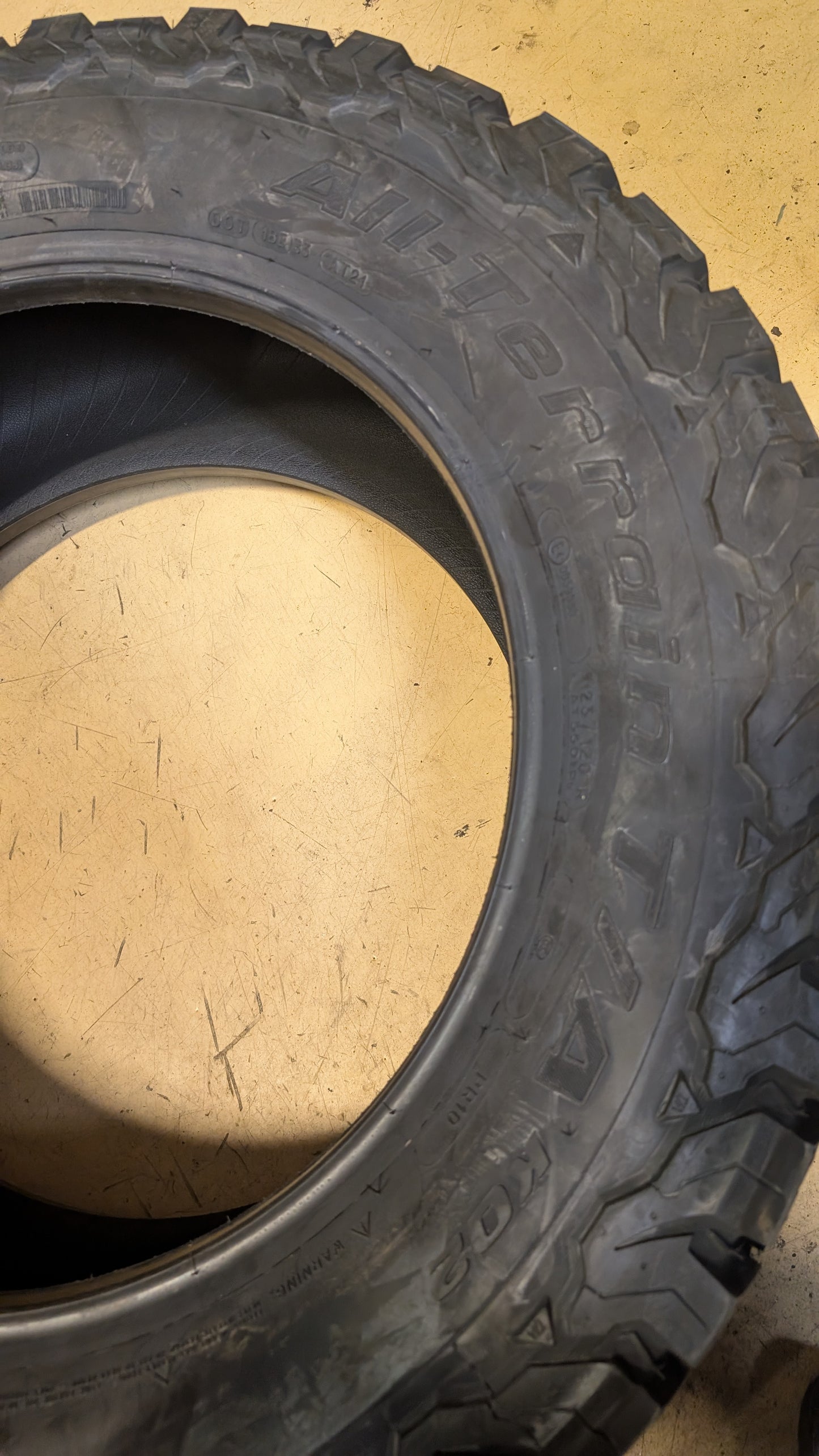 BFGOODRICH ALL-TERRAIN T/A KO2 BSW LT 295 55 20 123/120R 10PLY TIRE 62900
