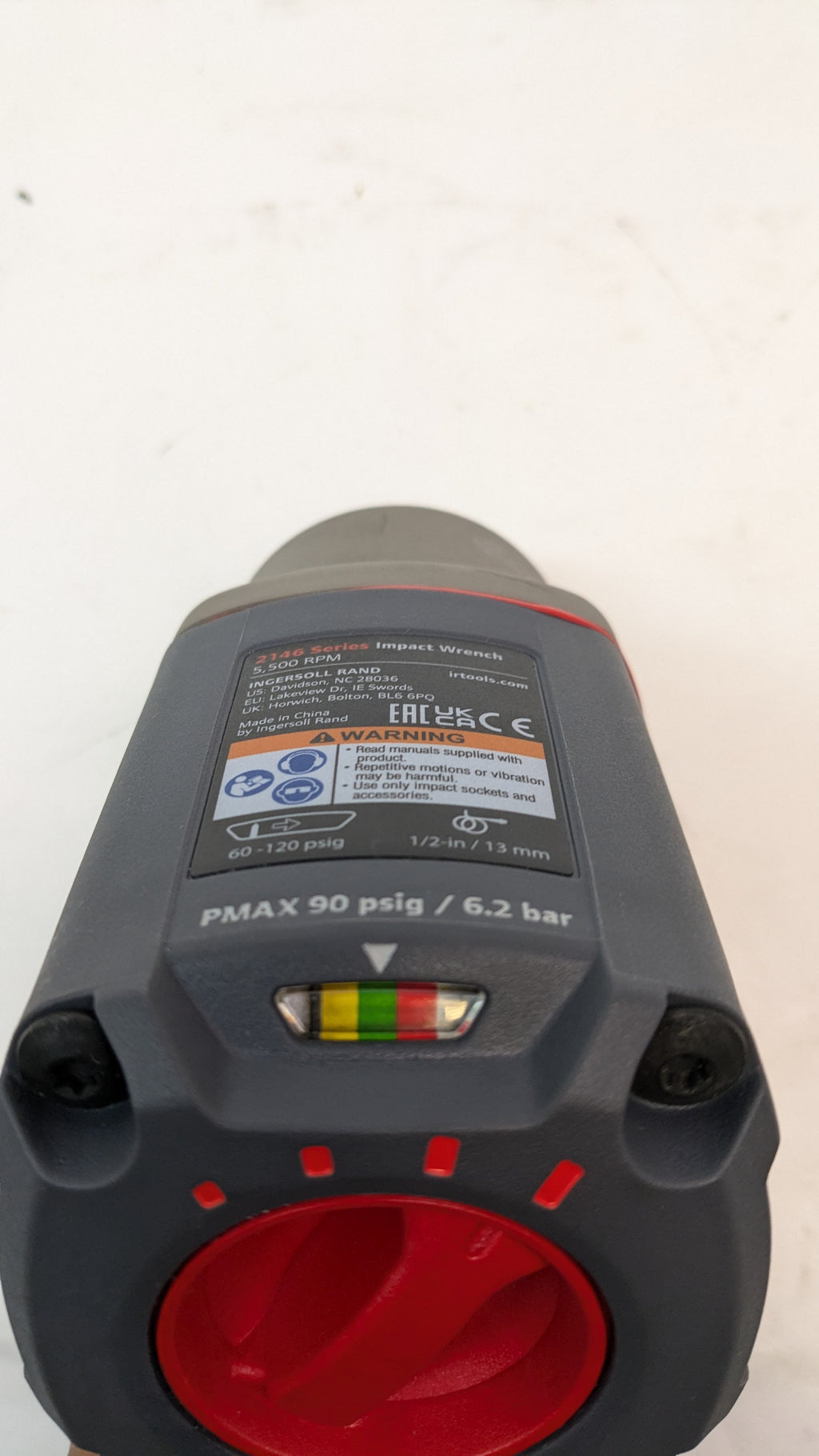 INGERSOLL RAND 3/4-INCH-DRIVE AIR IMPACT WRENCH WITH QUIET PISTOL-GRIP DESIGN 2146Q1MAX