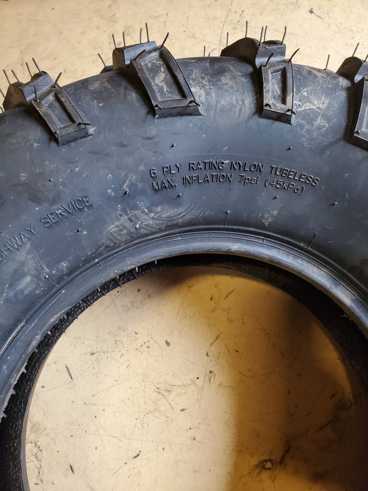 NOS HI-RUN P373 BSW AT 25 10 12 6PLY ATV/UTV TIRE WD1240