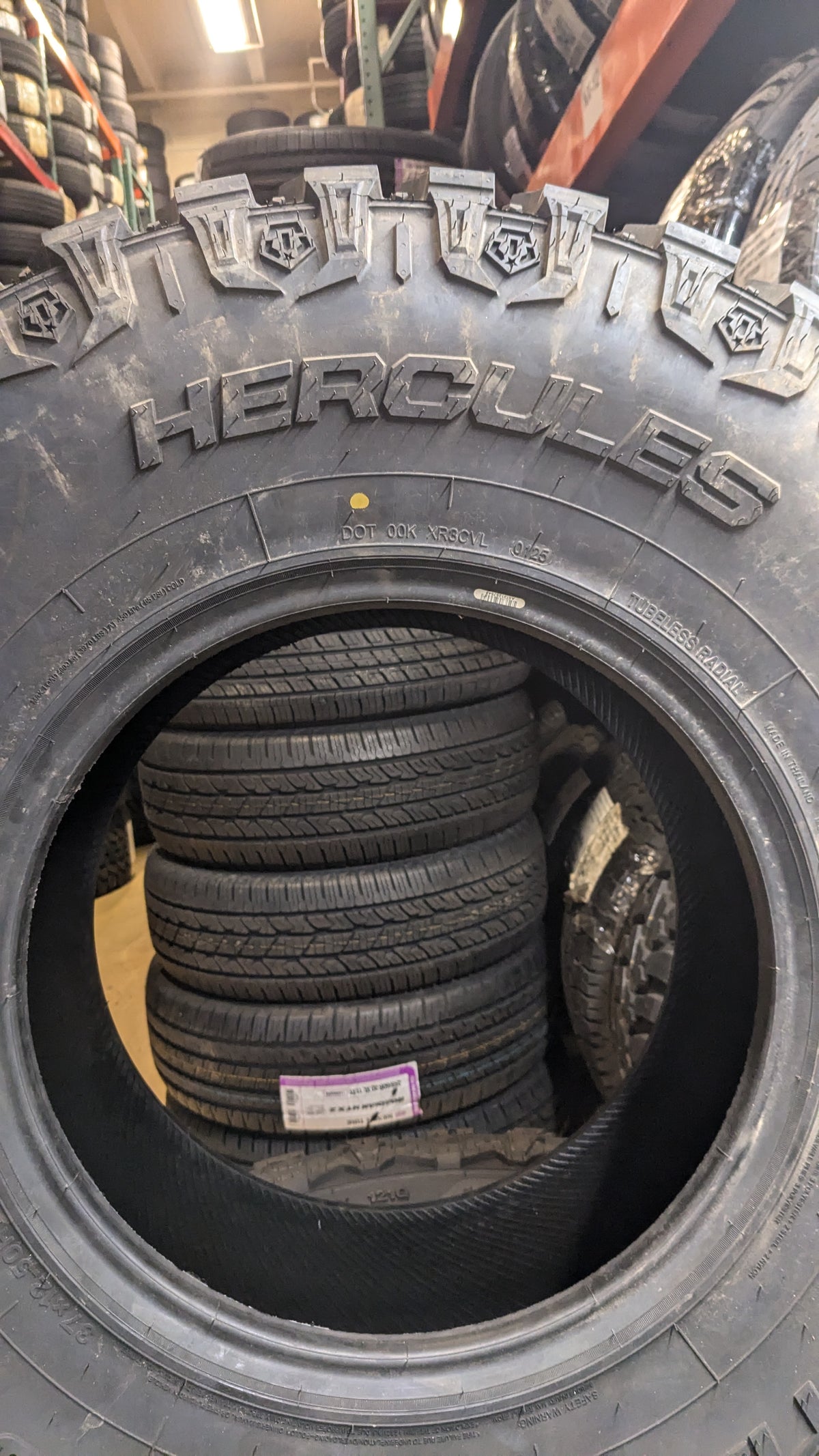 HERCULES TIS OFFROAD TT1 BSW LT 37 12.5 17 128Q 10PLY MUD TIRE 98749