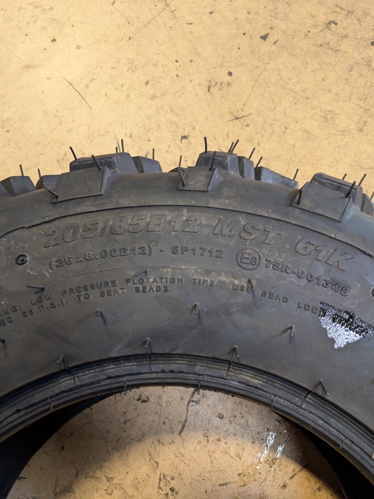 CARLSTAR 489 XD BSW AT 26 8 12 61K 8PLY ATV/UTV TIRE 6P1712