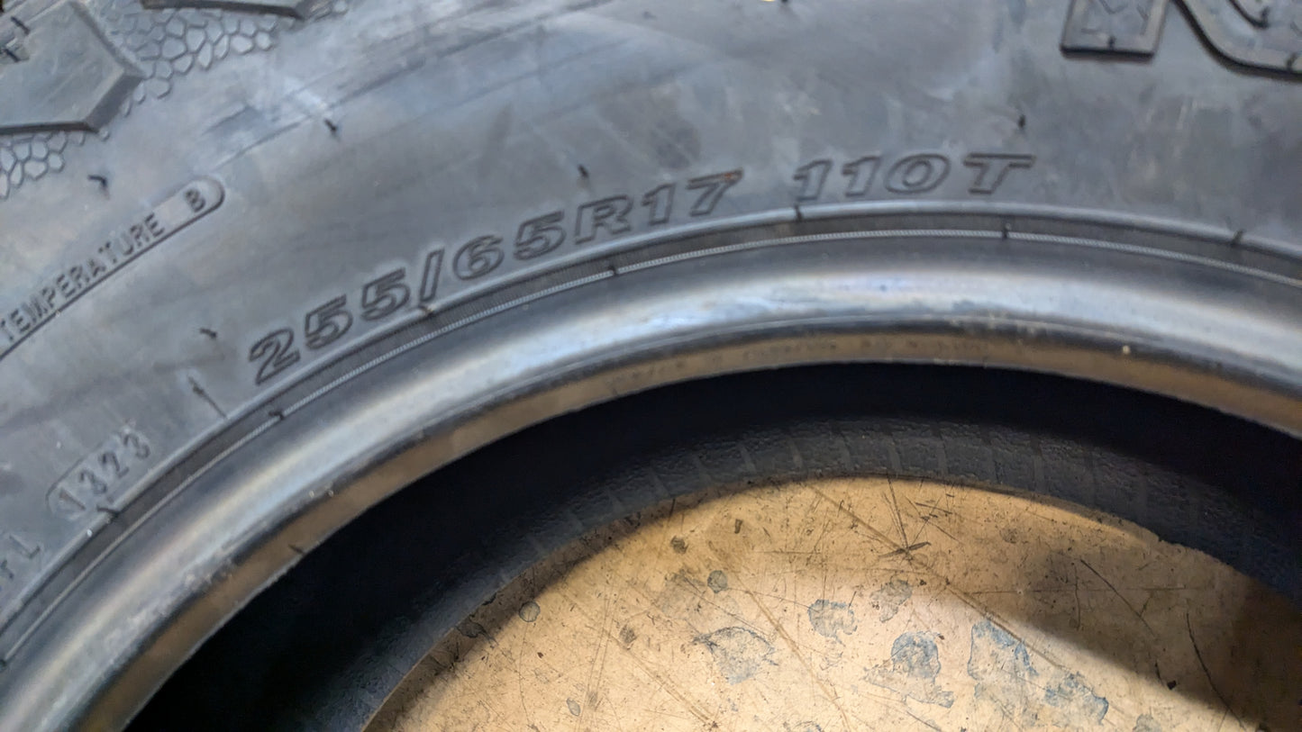 NEXEN ROADIAN ATX BSW P 255 65 17 110T  ALL TERRAIN TIRE 18768NXK