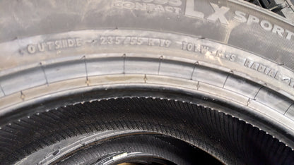 CONTINENTAL CROSSCONTACT LX SPORT MGT BSW P 235 55 19 101W TIRE 03594970000