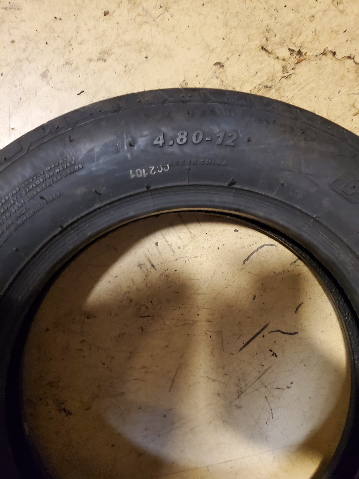 CARLISLE SPORT TRAIL LH BSW 4.8 12 6PLY 80N TRAILER TIRE 606031