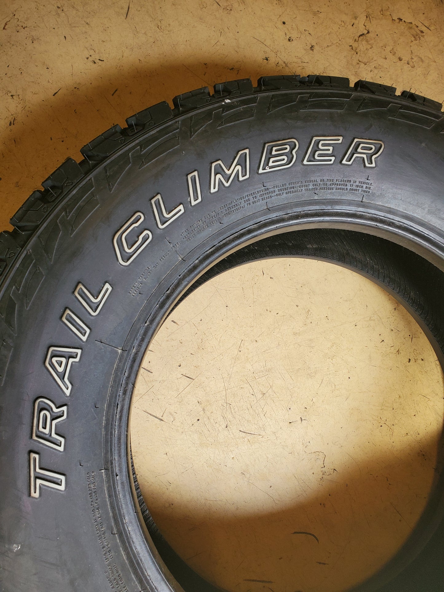 SUMMIT TRAIL CLIMBER AT OWL LT 245 75 17 121/118S 10PLY ALL TERRAIN TIRE 261755