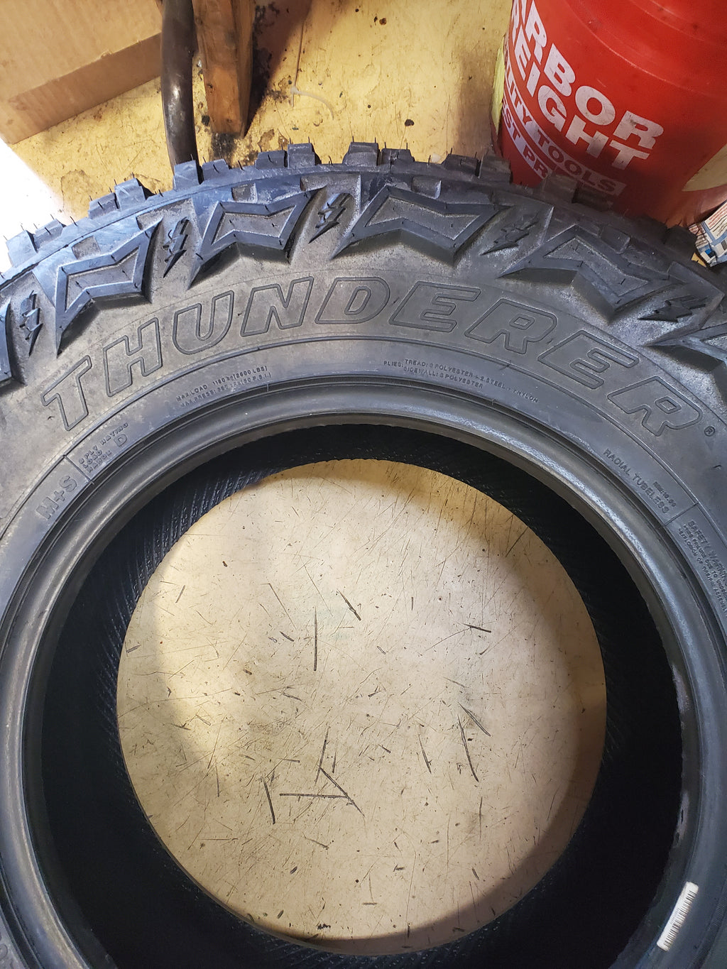 THUNDERER TRAC GRIP M/T R408 BSW LT 33 12.50 17 114Q 8PLY MUD TIRE TH2300