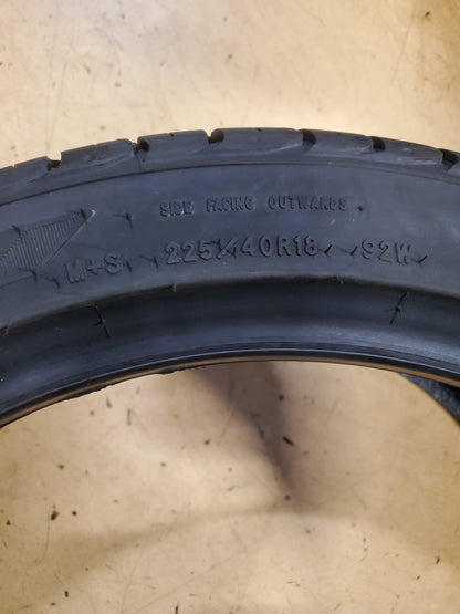 2 GOODYEAR EAGLE SPORT ALL-SEASON BSW P 225 40 18 92W XL  TIRE 109055366
