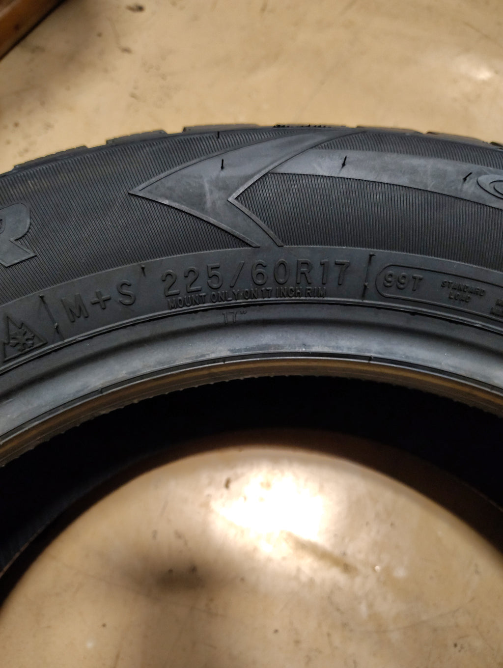 4 COOPER EVOLUTION WINTER P 225 60 17 99T SL WINTER TIRE 166147006