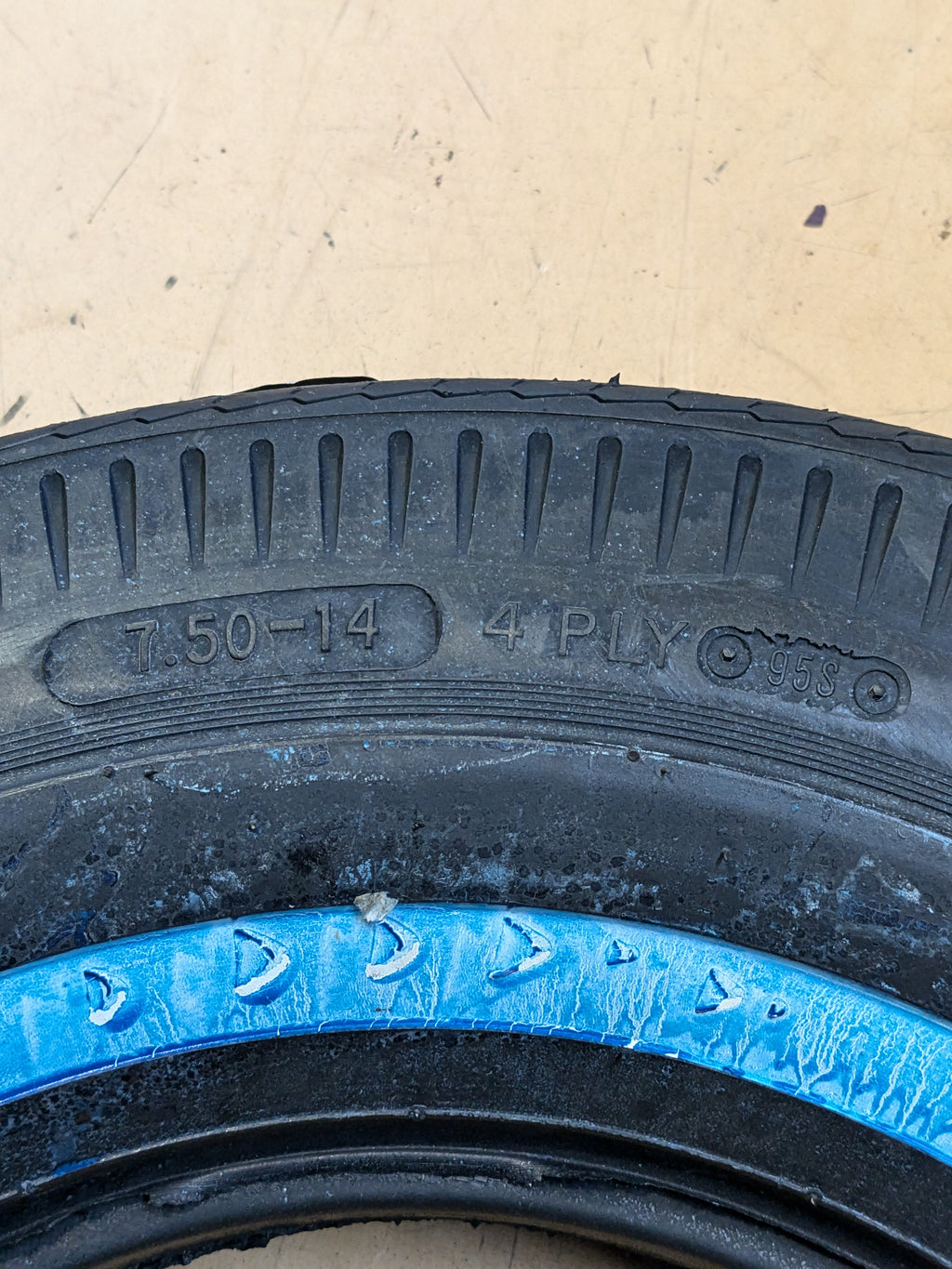 4 BFGOODRICH SILVERTOWN NARROW WHITEWALL 7.50 14 95S 4PLY TIRES 52620