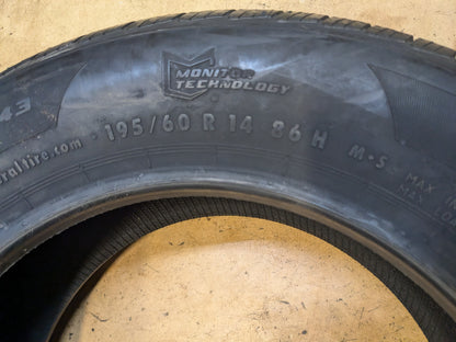 NOS GENERAL ALTIMAX RT43 BSW P 195 60 14 86H SL ALL SEASON TIRE 15498040000