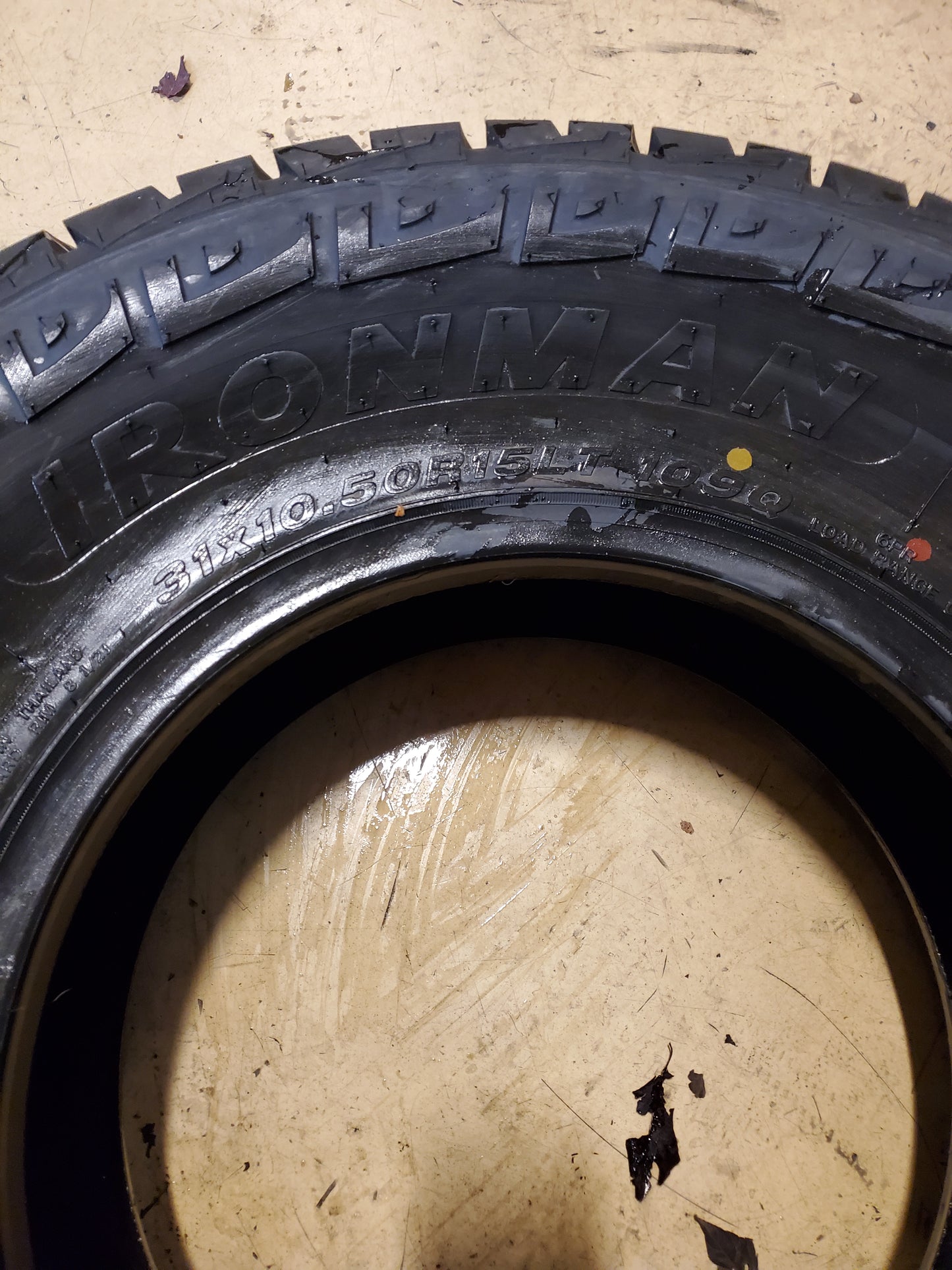 IRONMAN ALL COUNTRY A/T BSW LT 31 10.5 15 109Q 6PLY ALL TERRAIN TIRE 91205