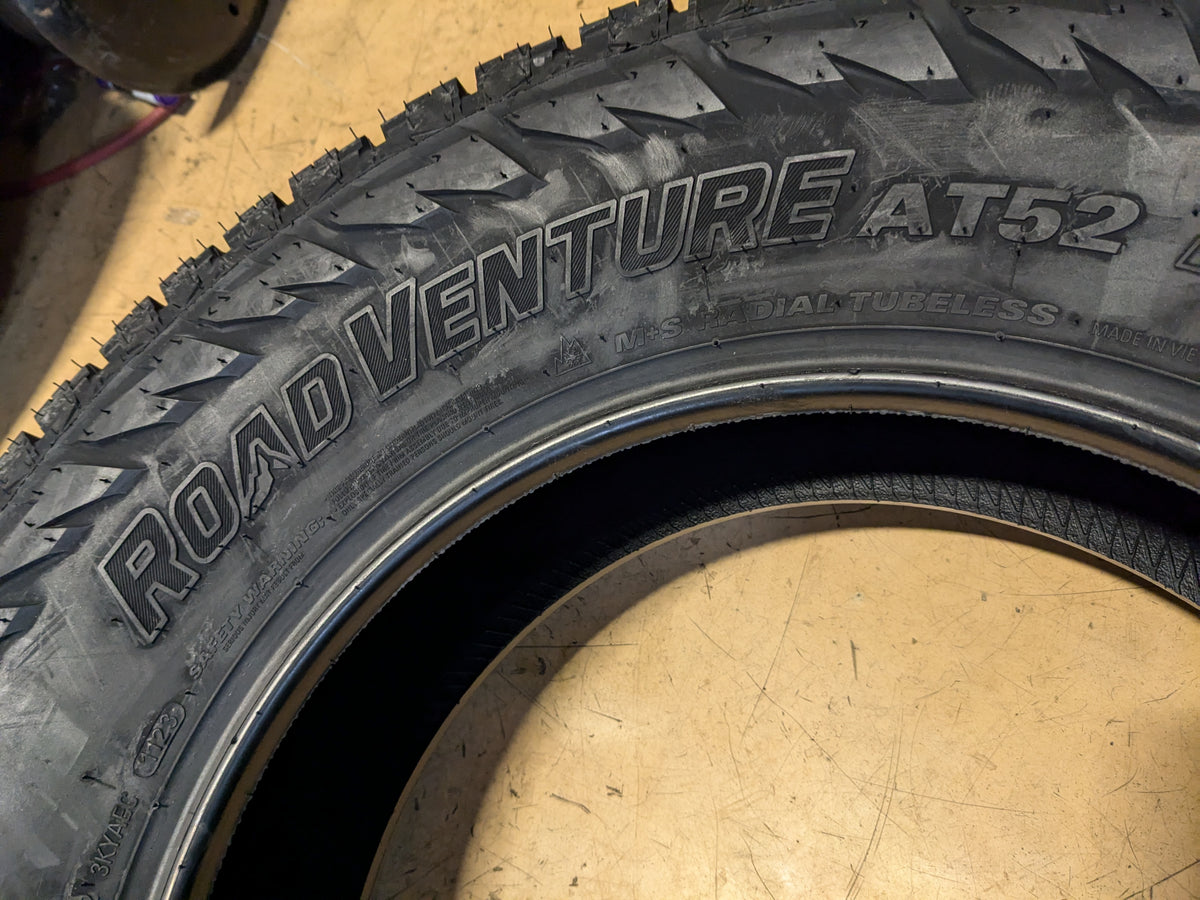 KUMHO ROAD VENTURE AT52 BSW P 255 70 17 112T SL ALL TERRAIN TIRE 2283933