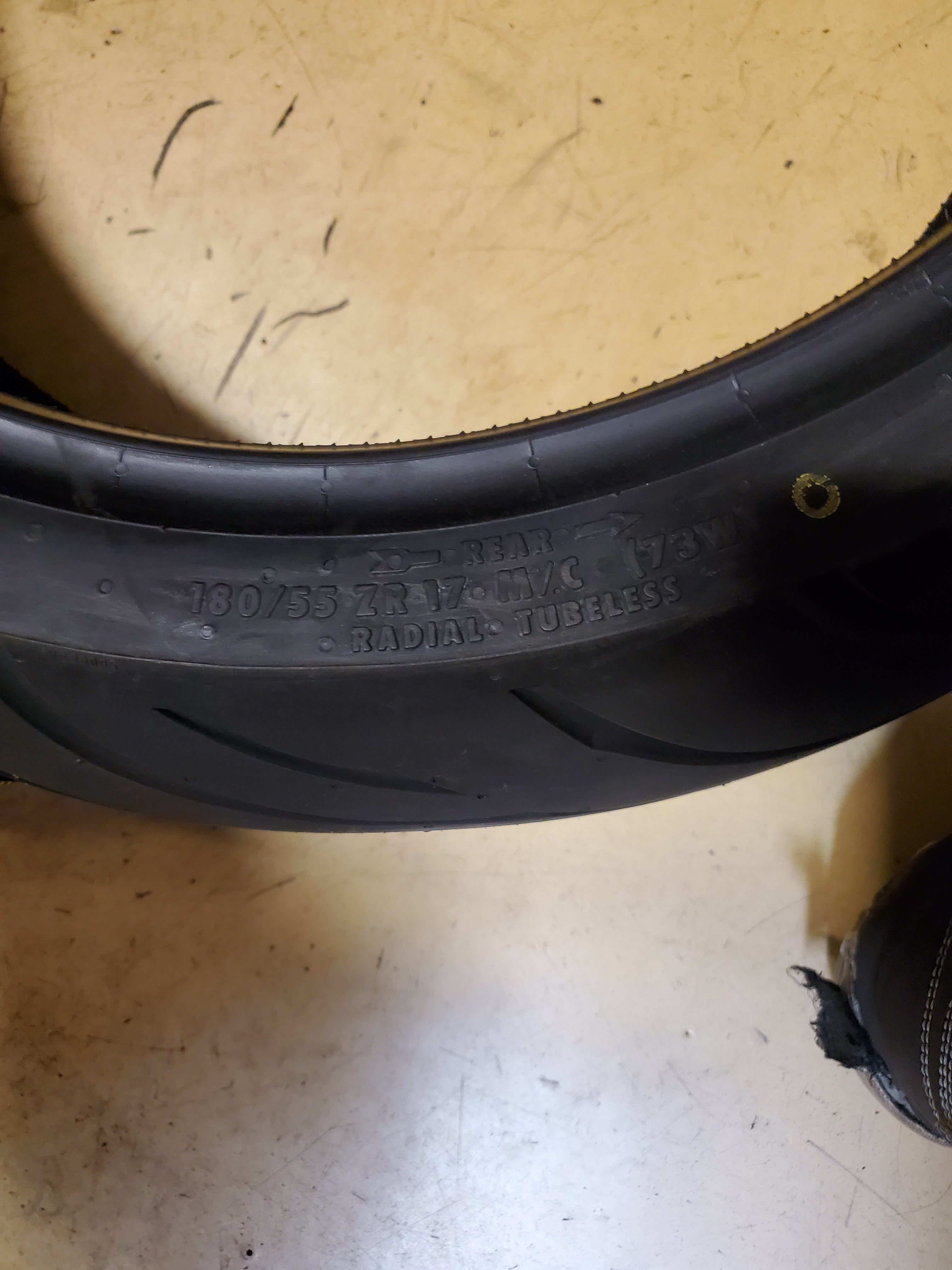CONTINENTAL CONTIMOTION BSW 180 55 17 73W REAR MOTORCYCLE TIRE 02550200000