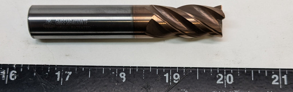 YETI 4 FLUTE  WTF COATING RADIUS END GMRF58R4030WTF