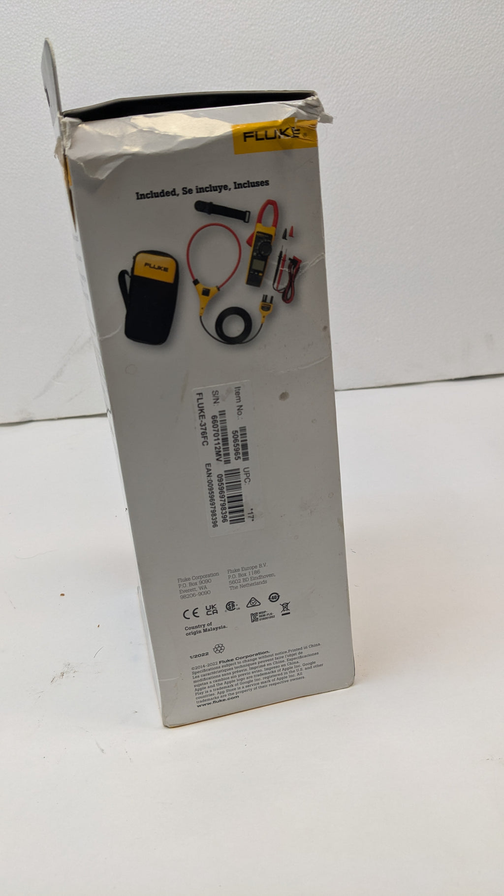 FLUKE AC/DC CLAMP METER 376FC 5065965