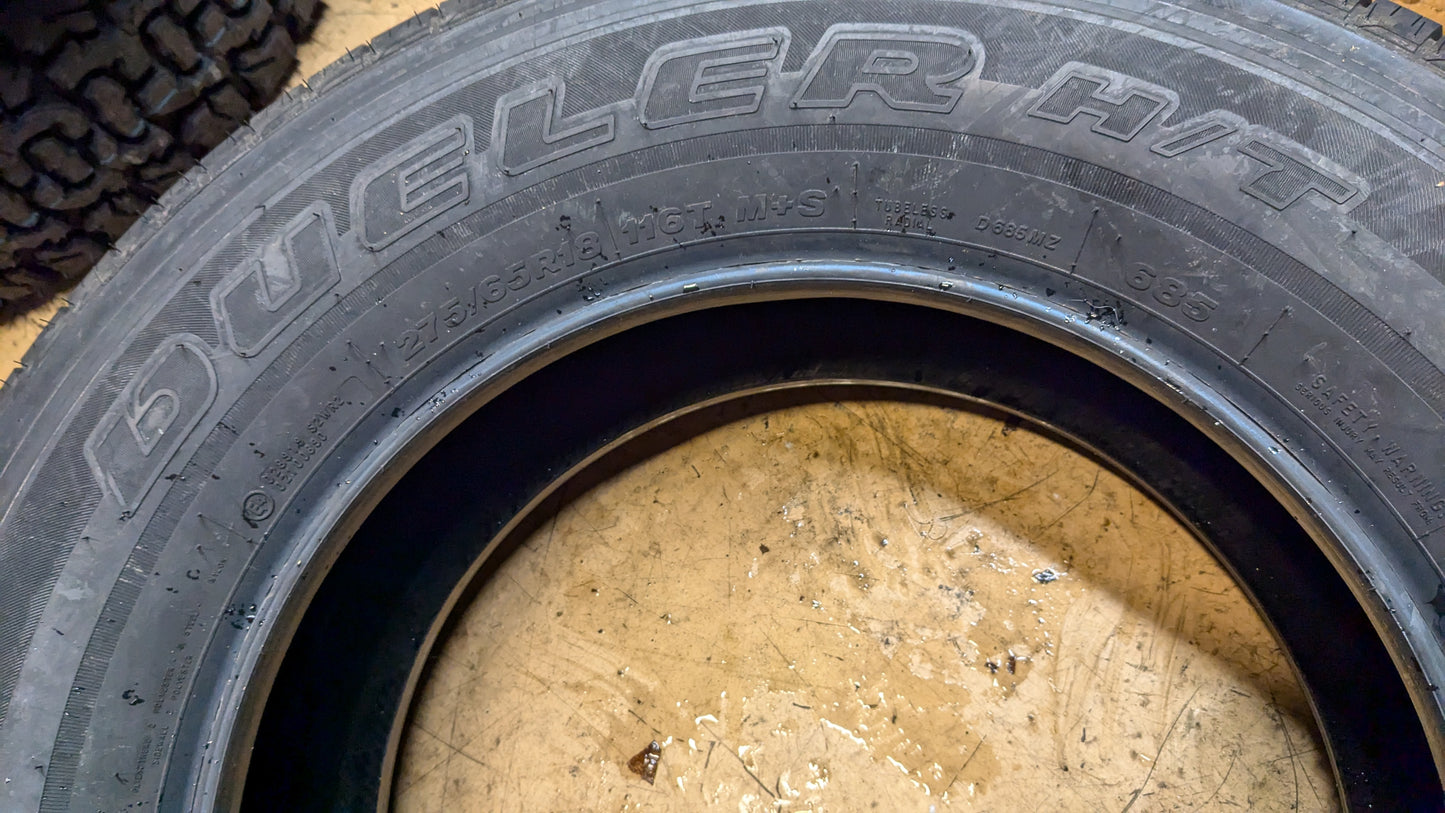 BRIDGESTONE DUELER H/T 685 BSW P 275 65 18 116T ALL SEASON TIRE 003794
