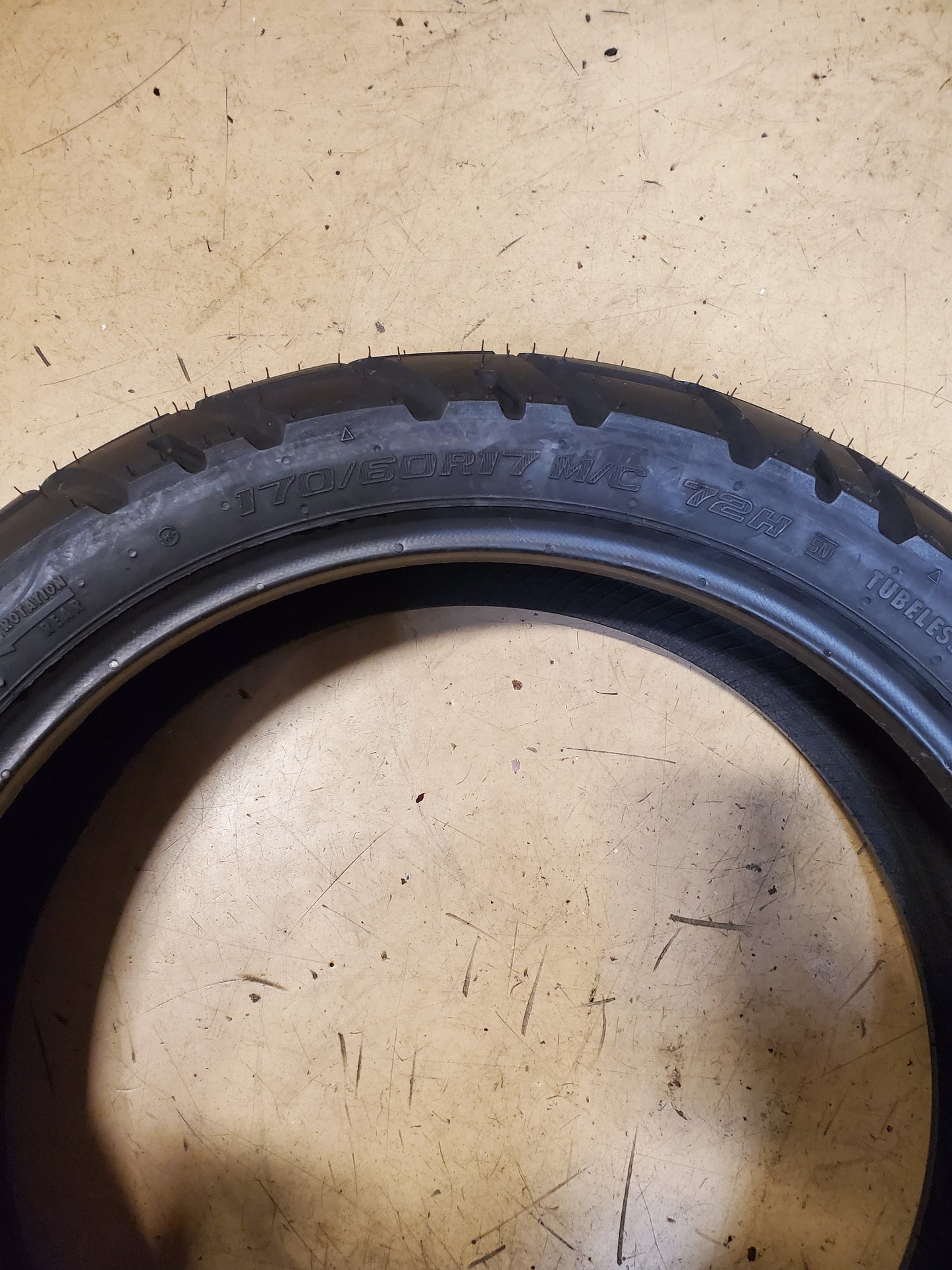 SHINKO E705 BSW  170 60 17 72H REAR MOTORCYCLE TIRE 874530