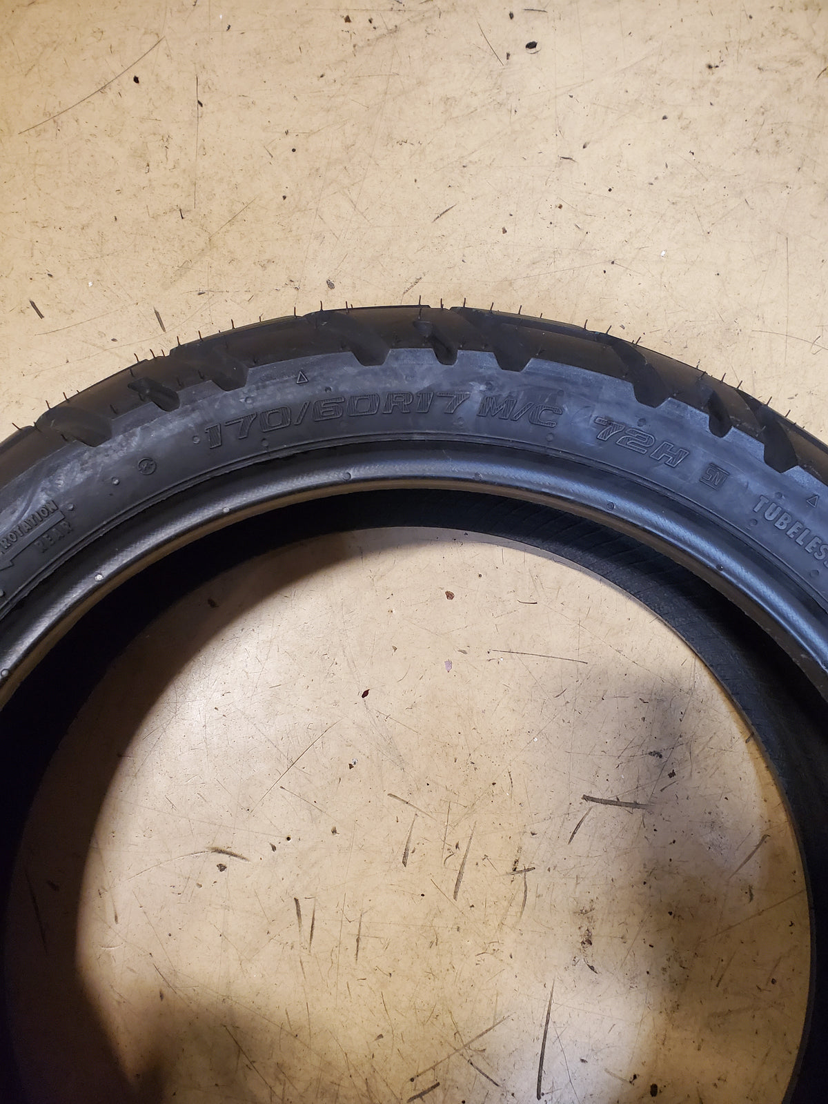 SHINKO E705 BSW  170 60 17 72H REAR MOTORCYCLE TIRE 874530