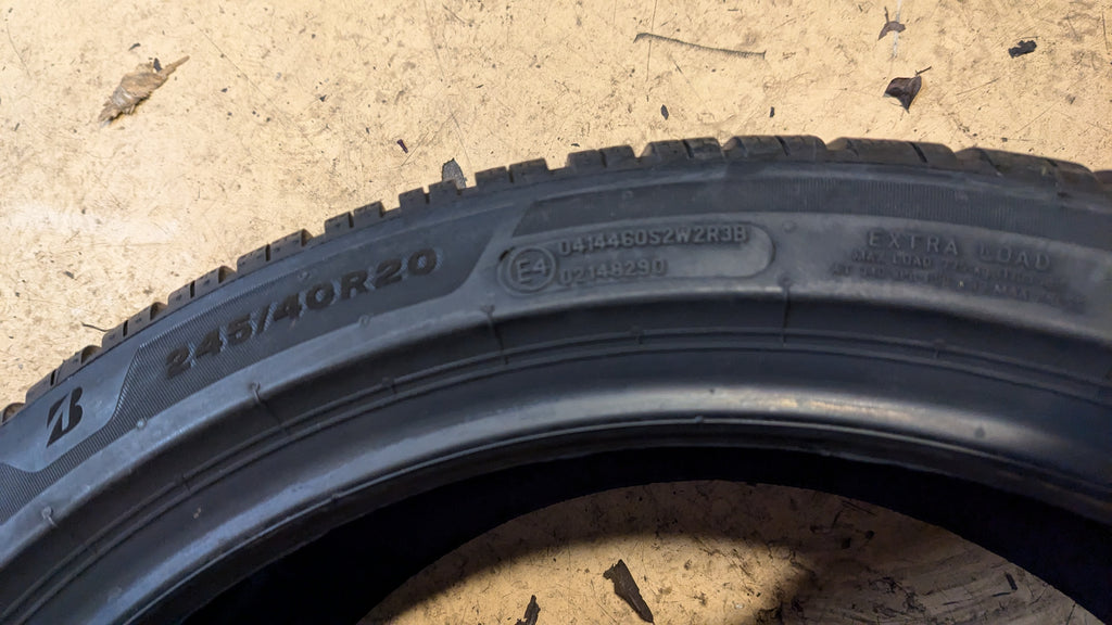 2 BRIDGESTONE BLIZZAK 6 BSW P 245 40 20 99W XL WINTER TIRE 014672