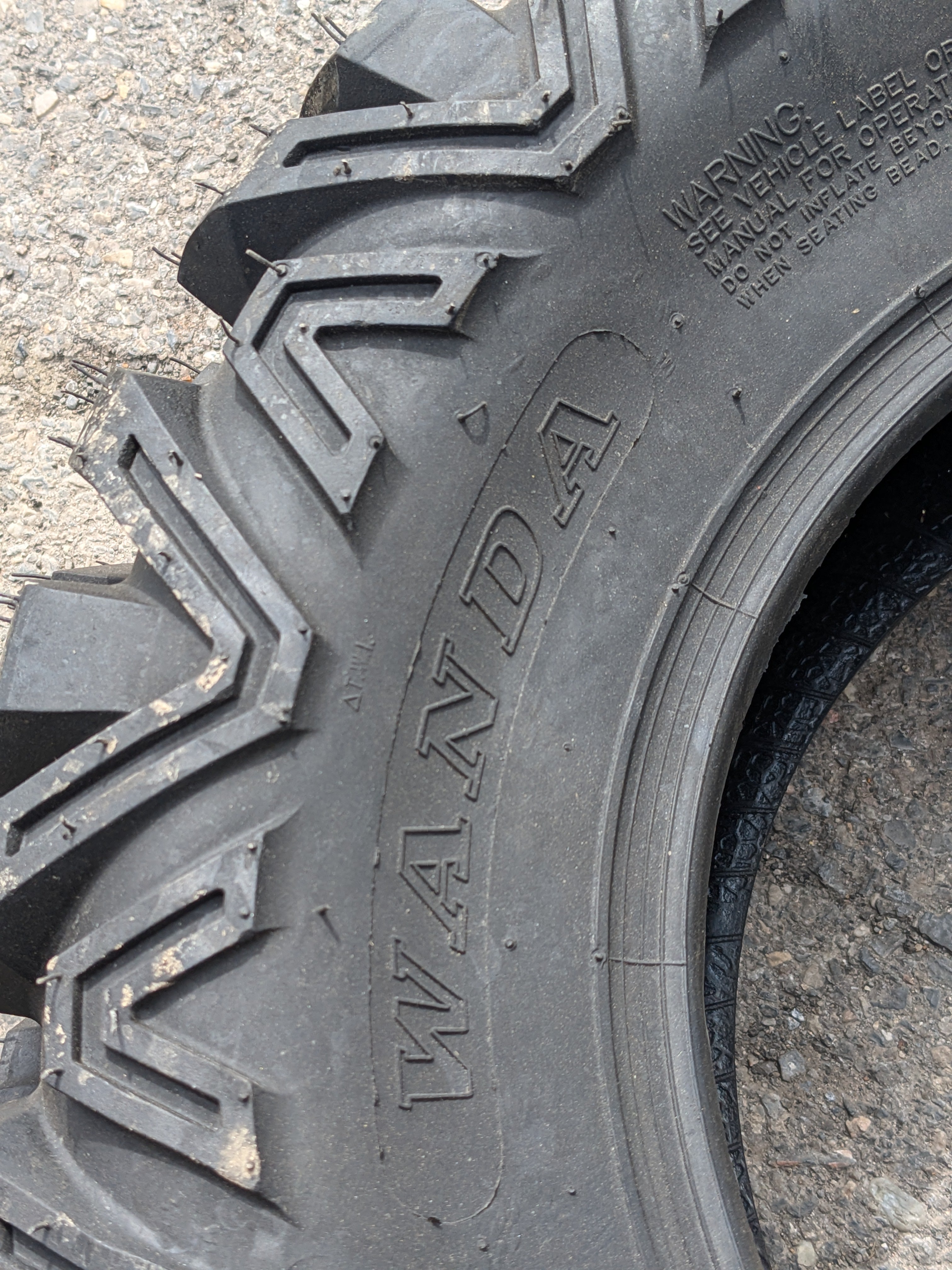 NOS WANDA P350 BSW LT 25 8 12 43J 6PLY ATV/UTV TIRE 10375