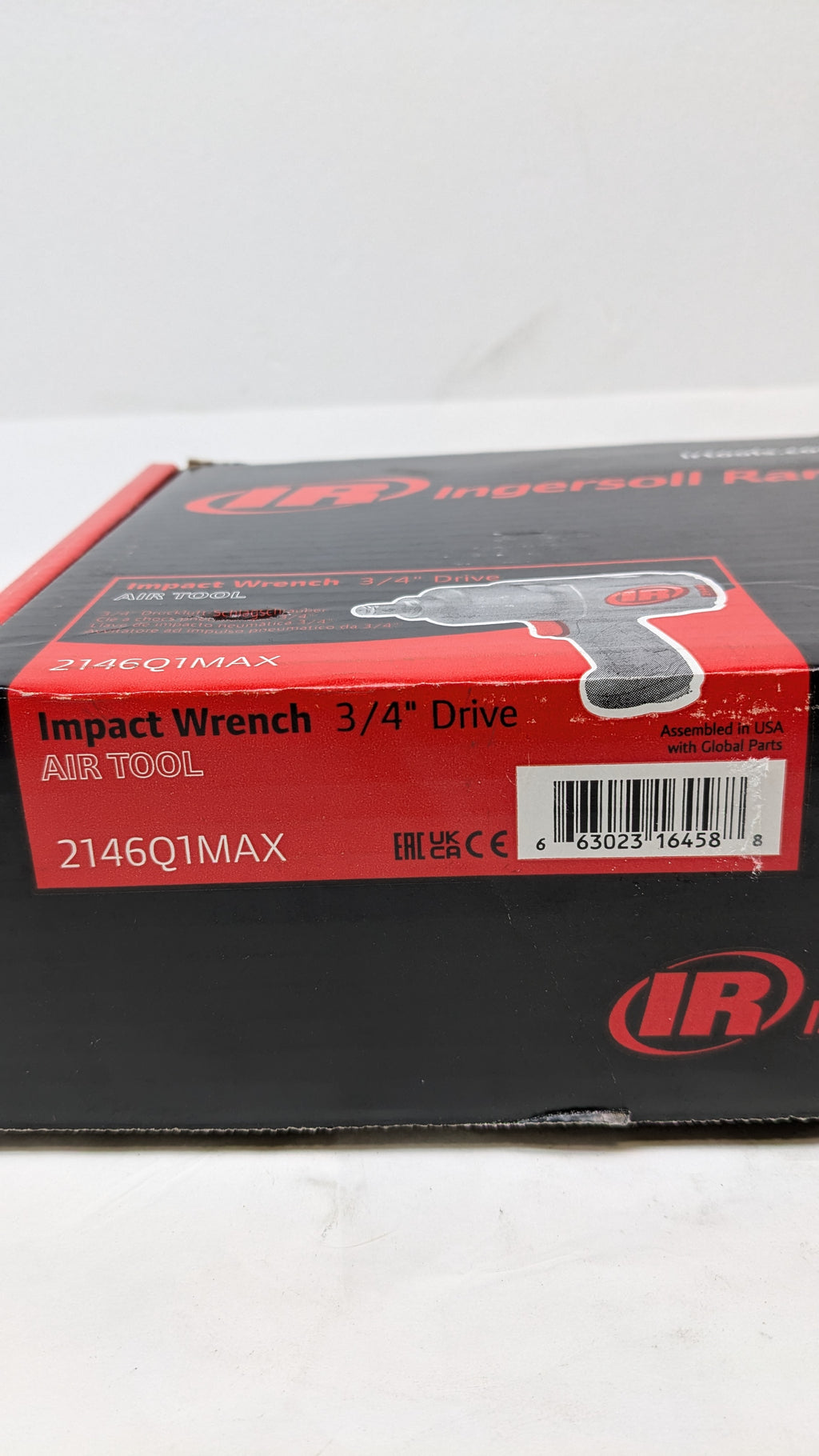 INGERSOLL RAND 3/4-INCH-DRIVE AIR IMPACT WRENCH WITH QUIET PISTOL-GRIP DESIGN 2146Q1MAX
