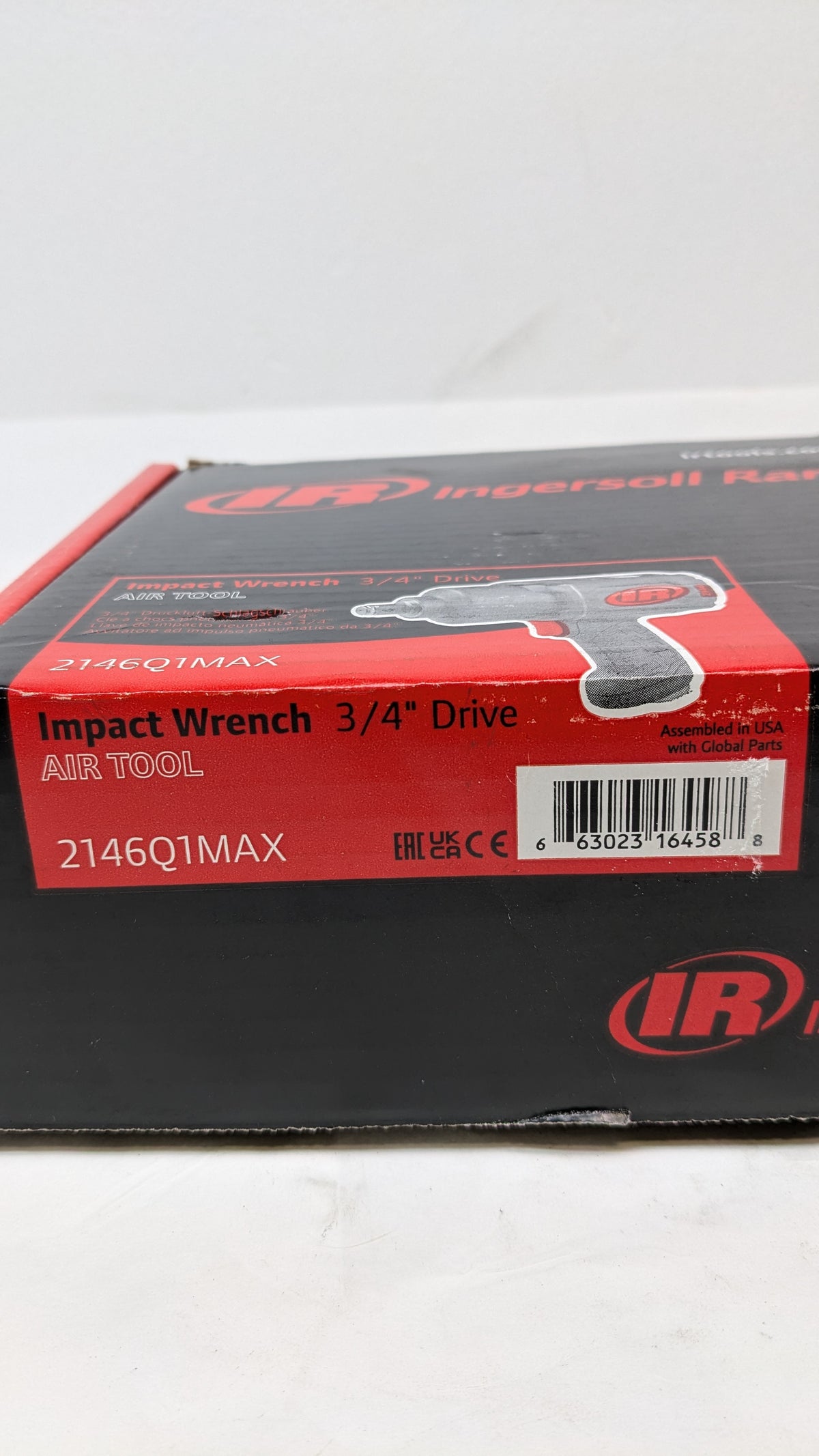 INGERSOLL RAND 3/4-INCH-DRIVE AIR IMPACT WRENCH WITH QUIET PISTOL-GRIP DESIGN 2146Q1MAX