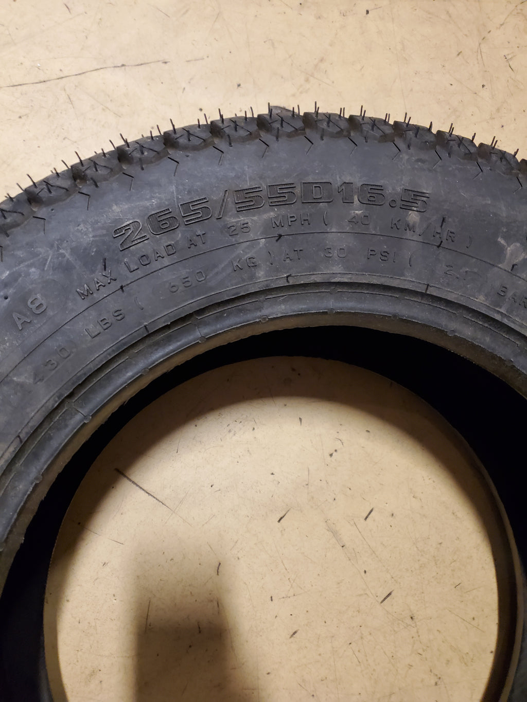 FIRESTONE FLOTATION SUPER ALL TERRAIN 93 A8 BSW 265 55 16.5 LAWN TIRE 365350