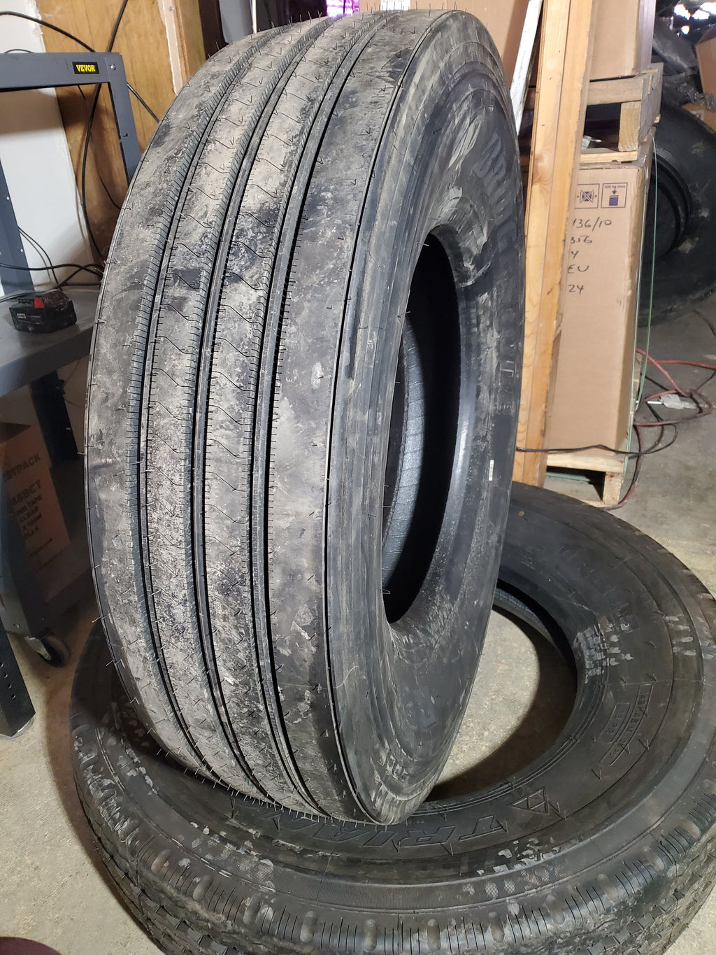 NOS BRIDGESTONE ECOPIA R283A BSW LT 11 22.5 144/142L 14PLY STEER TIRE 008832