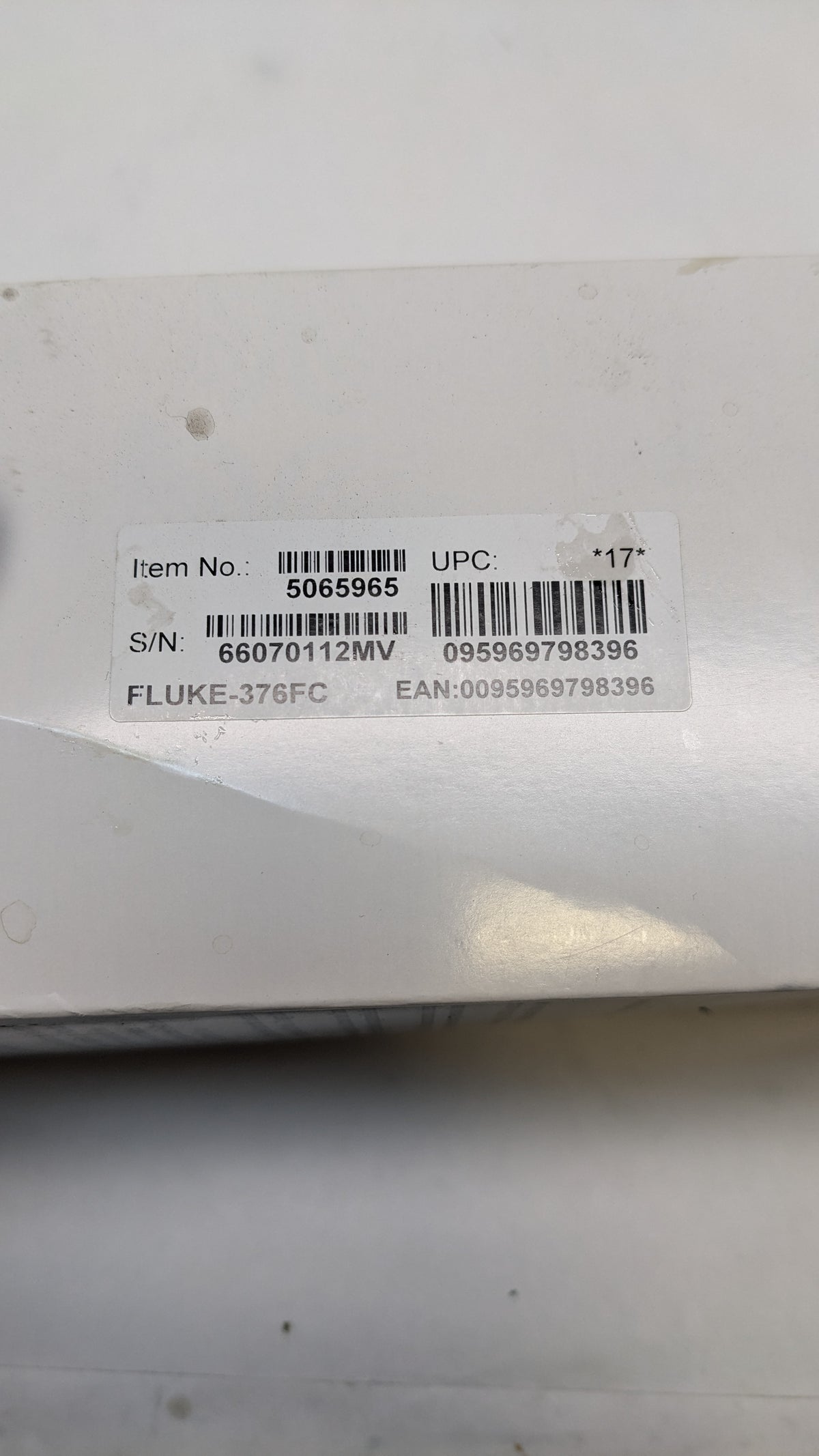 FLUKE AC/DC CLAMP METER 376FC 5065965