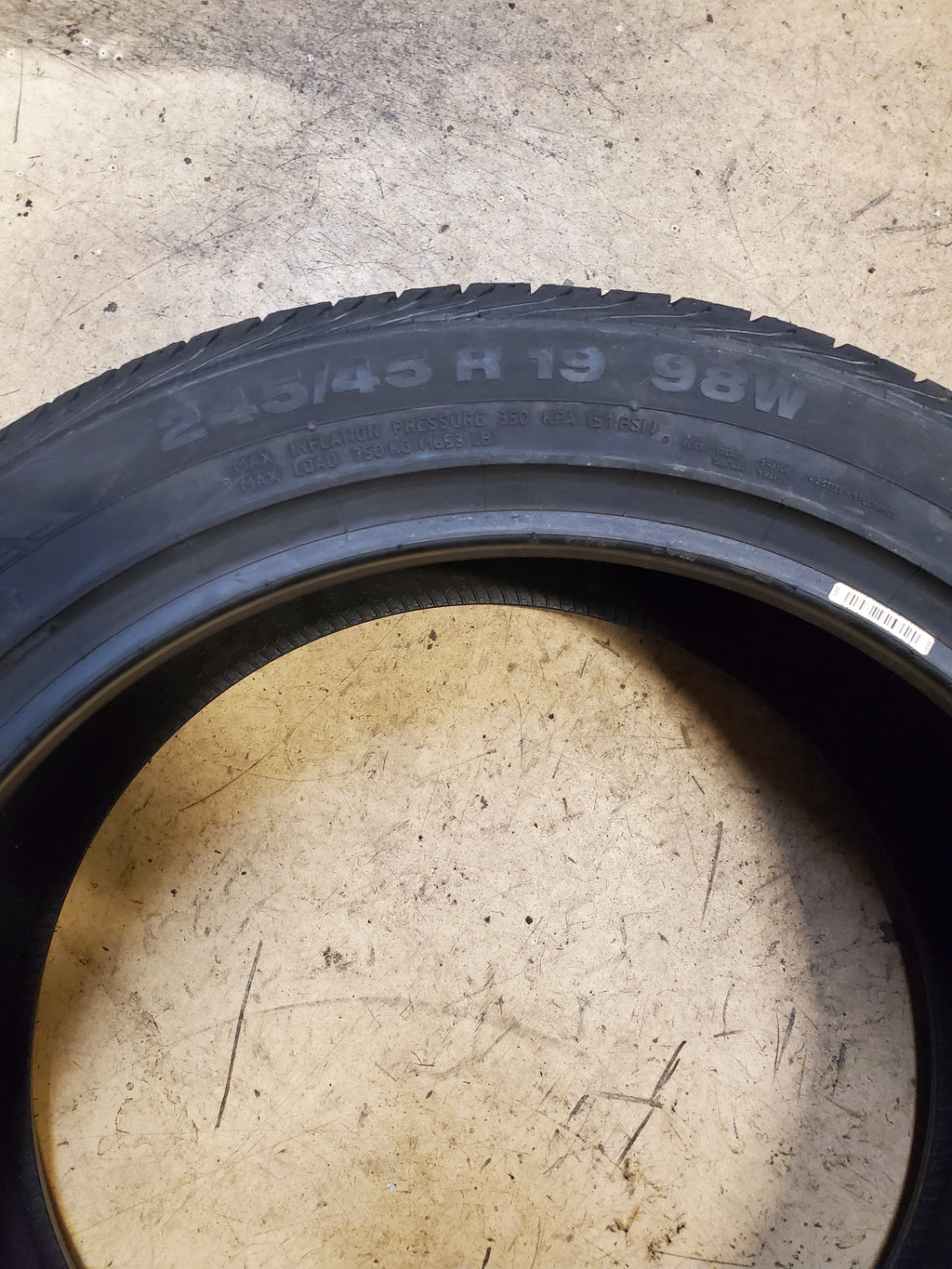 CONTINENTAL CONTIPROCONTACT BSW P 245 45 19 98W ALL SEASON TIRE 03572730000