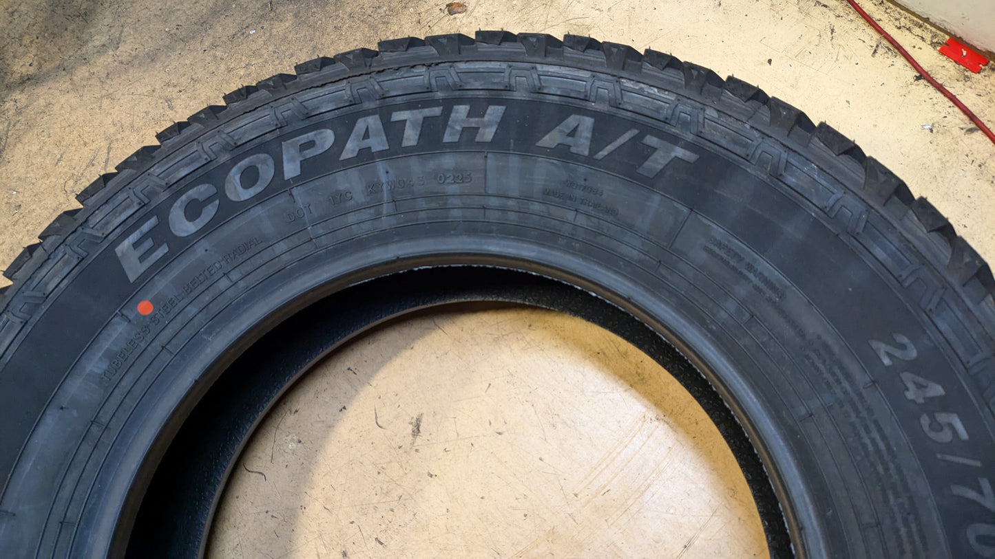 TRAVELSTAR ECOPATH AT BSW P 245 70 17 110T ALL TERRAIN TIRE LL-SUV017