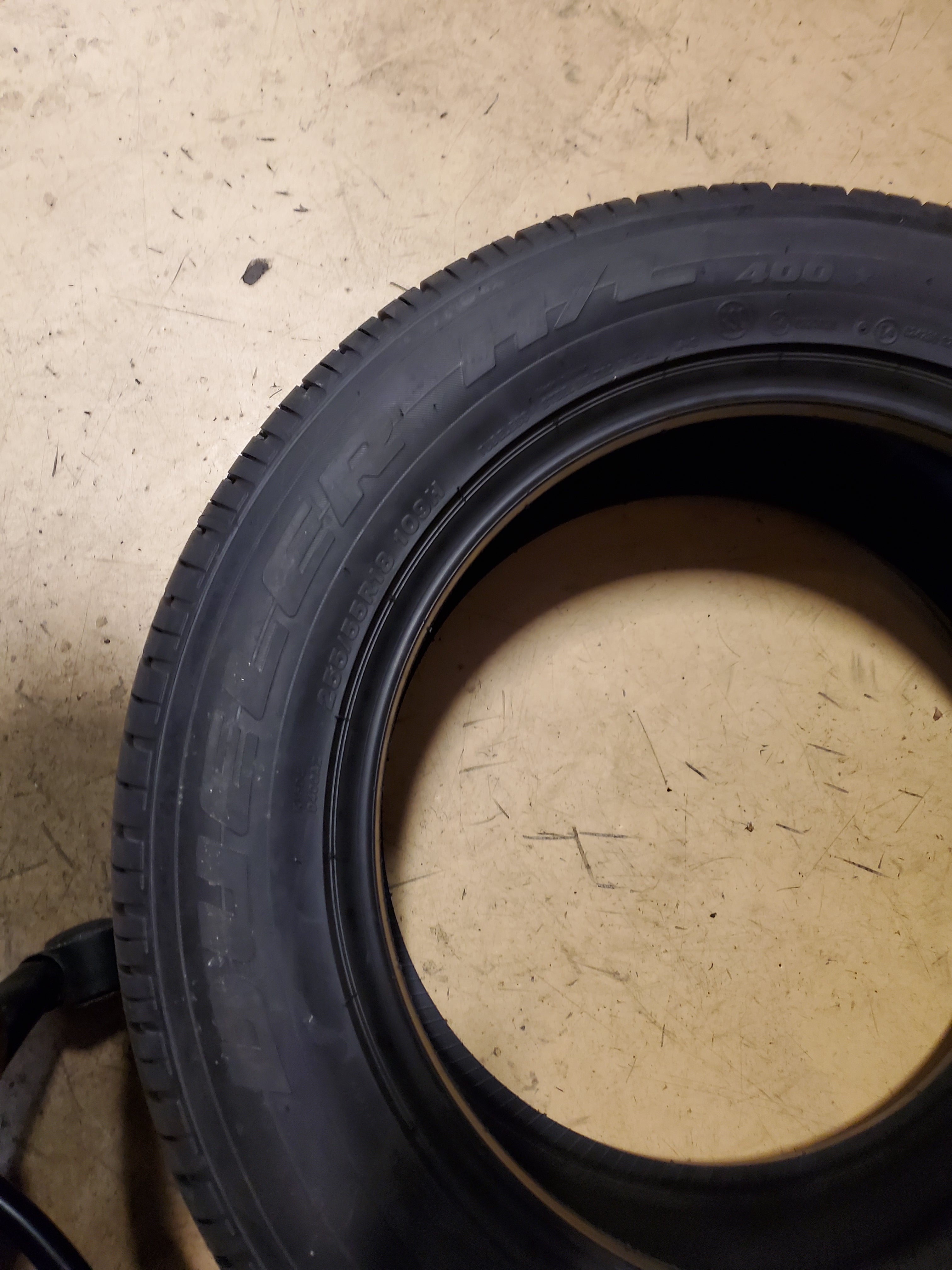 2 BRIDGESTONE DUELER H/L 400 RFT BSW P 255 55 18 109H XL ALL SEASON TIRE 058234