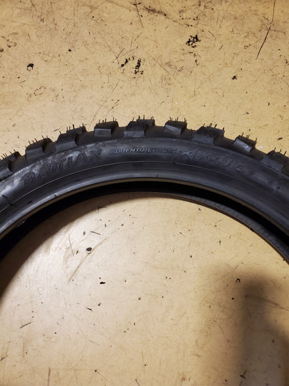 BRIDGESTONE BATTLAX AX41F BSW 110 80 19 59Q FRONT MOTORCYCLE TIRE 11455