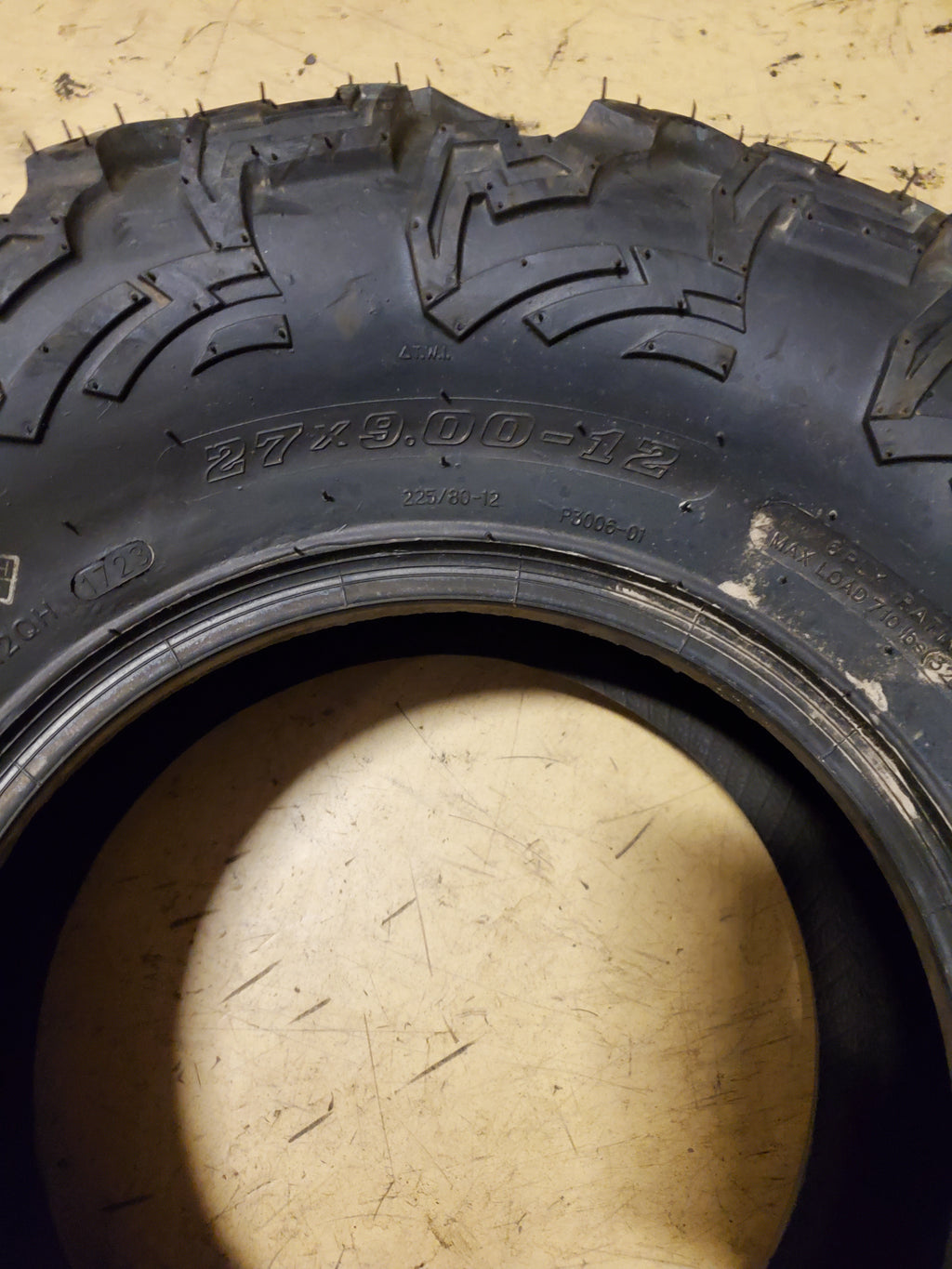 QB QBT447 BSW  27 9 12 6PLY ATV/UTV TIRE P300627912